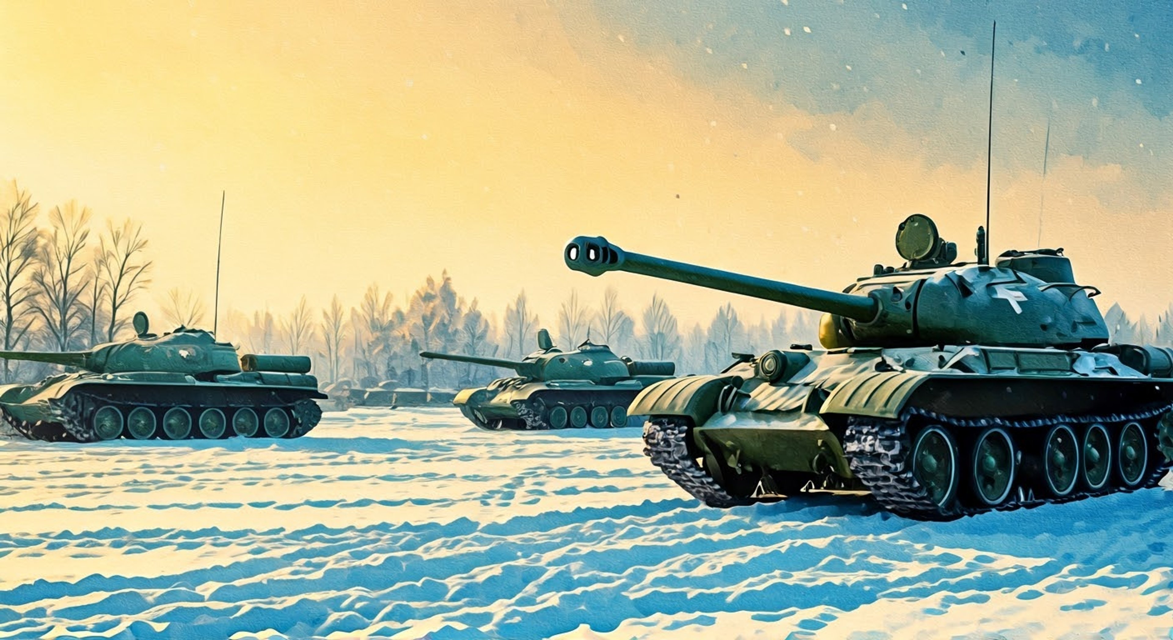 You find yourself at Pravda's training grounds during a harsh winter day, preparing for a special tactical exercise under Klara's supervision. The tall, elegant Russian commander has designed a challenging series of maneuvers to test both your tank handling skills and your ability to follow orders precisely. Snow blankets the training field as you await her instructions, knowing her reputation for being as demanding as she is graceful.