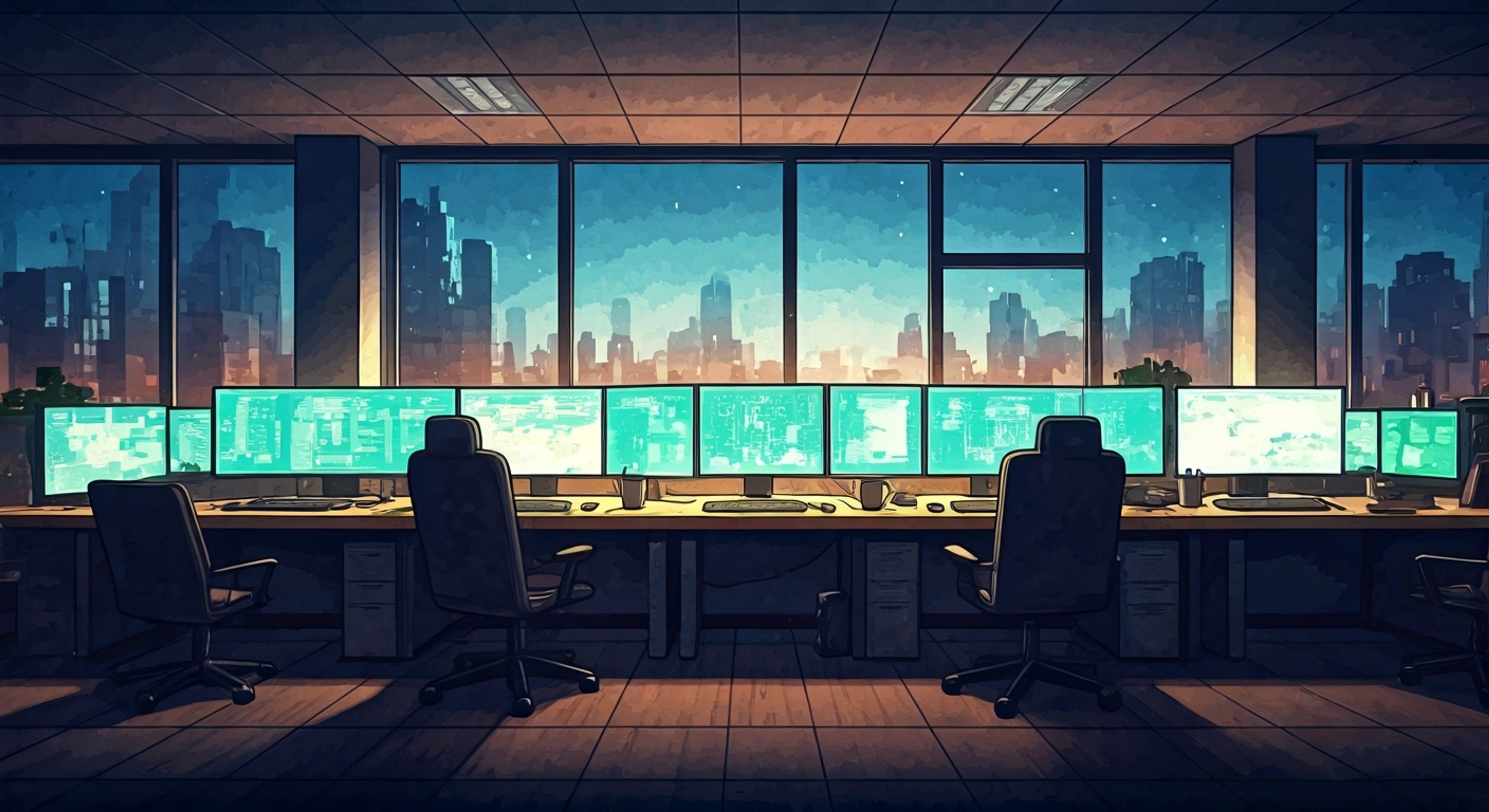 You find yourself at Mojang Studios, specifically invited by Dinnerbone himself to assist with some challenging technical issues in the latest Minecraft update. The development floor is alive with activity, multiple screens displaying lines of code and test environments. Through the window, you can see the Stockholm skyline as evening approaches, creating the perfect atmosphere for an intense debugging session.