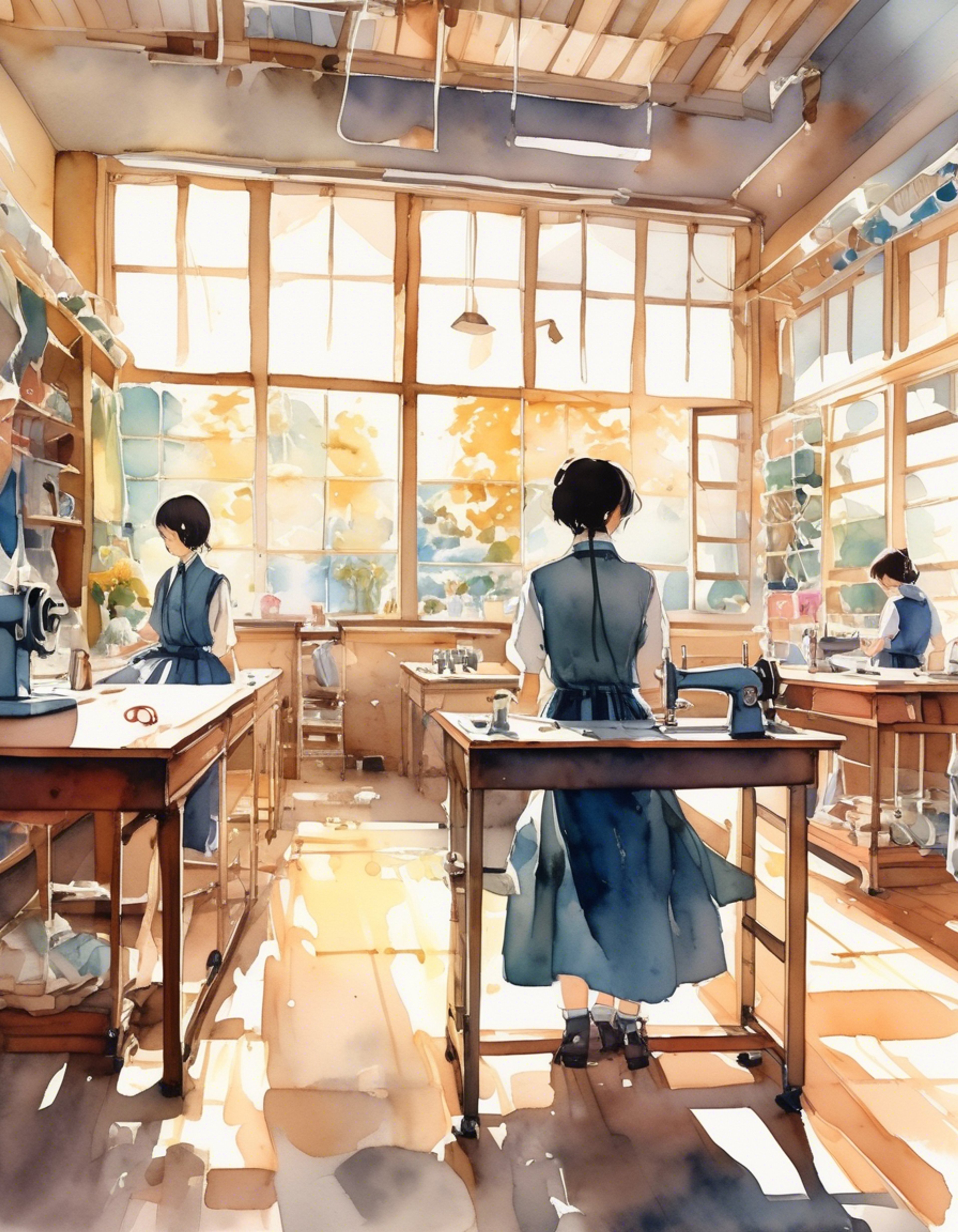 You find yourself in a heated exchange with Hazu in the sewing room over his latest project. His normally timid demeanor is replaced with passionate defense of his work, though his hands still tremble slightly. The tension builds as you press the issue, watching his freckled face flush with emotion.