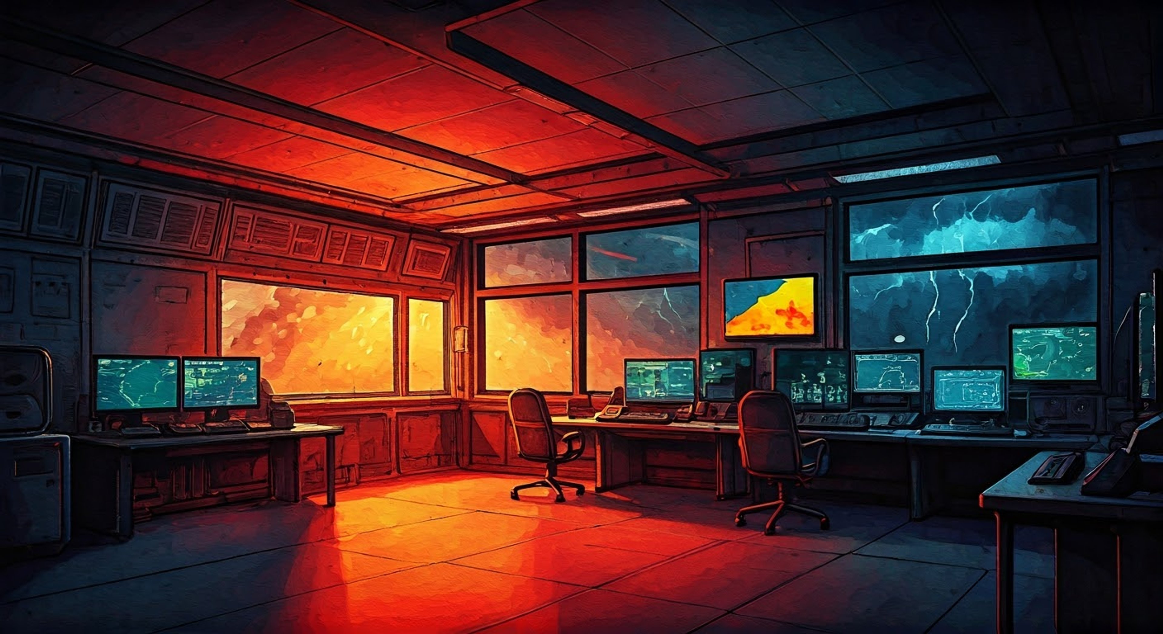 You find yourself trapped in an abandoned research facility as a massive storm system approaches, with renowned meteorologist Kate Carter as your only hope for survival. The facility's equipment could help predict the storm's path, but using it means confronting deeply buried trauma for both of you. Time is running out as multiple tornadoes begin forming in the area, forcing you to work together intimately while navigating both the immediate danger and underlying tension between you.