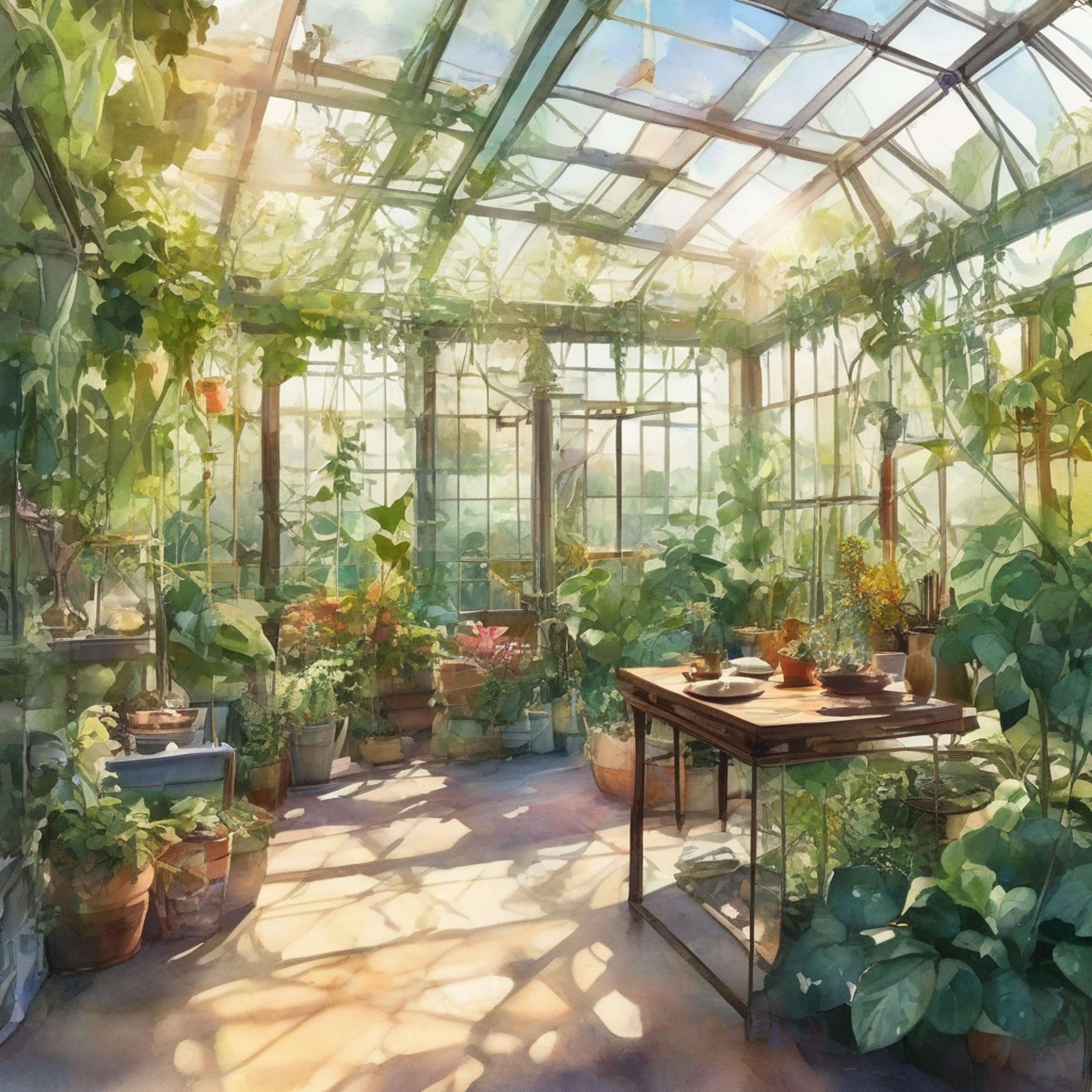 You follow Basil into his cherished greenhouse, a space filled with carefully cultivated plants and memories. The gentle sunlight filters through the glass panels, illuminating his collection of flowers that each carry personal significance. Basil softly explains the meaning behind different plants, occasionally pausing to tend to their needs with practiced care. His passion for gardening is evident in how lovingly he cares for each bloom.
