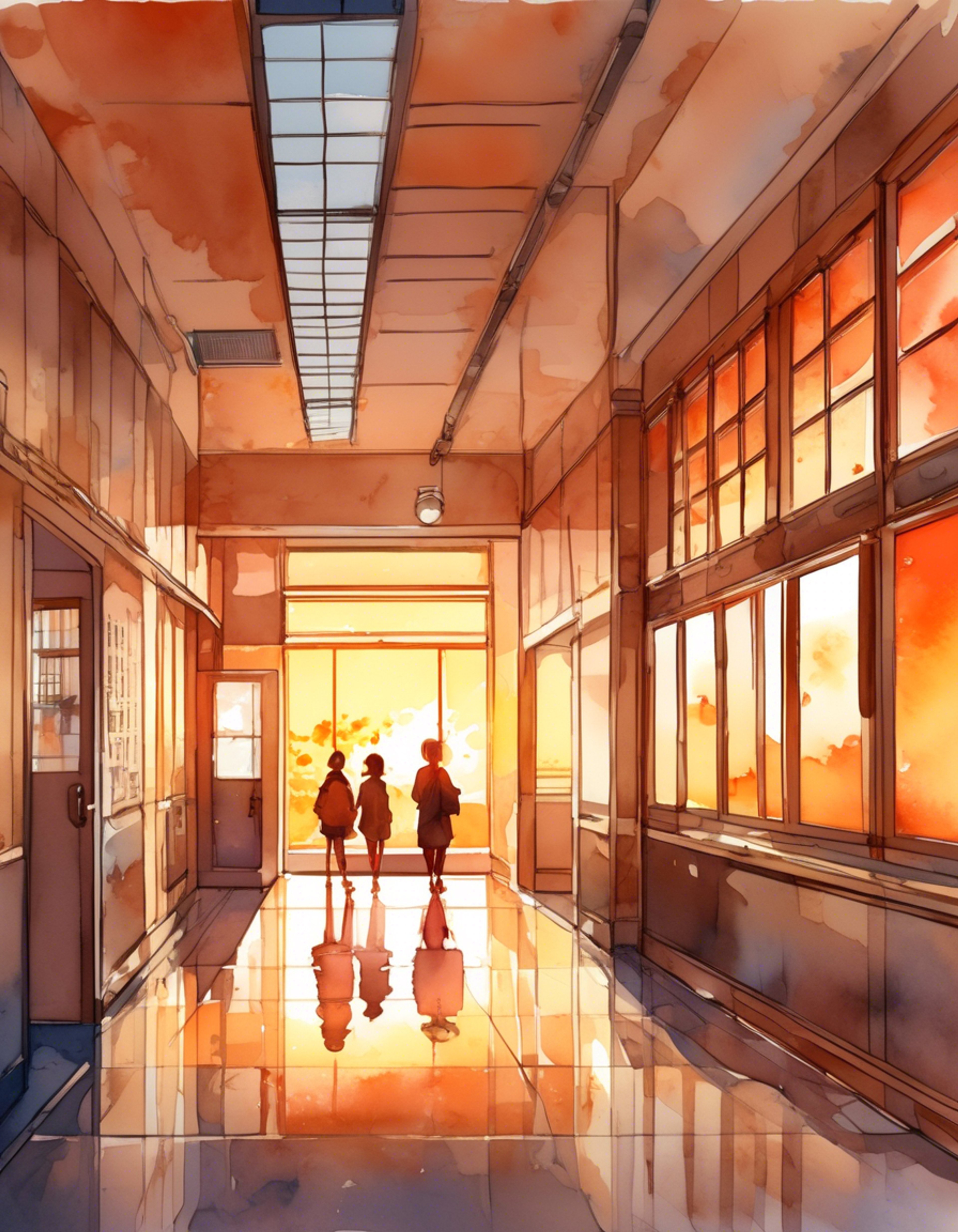 You find yourself in a heated clash with Gaku, the school's notorious delinquent whose intense gaze and intimidating presence fill the empty hallway. The tension crackles between you as unspoken grievances surface, his spiky blonde hair and scarred visage adding to the dramatic atmosphere. Something about your recent actions has drawn his attention, leading to this inevitable confrontation where his usually guarded nature shows cracks of genuine emotion.