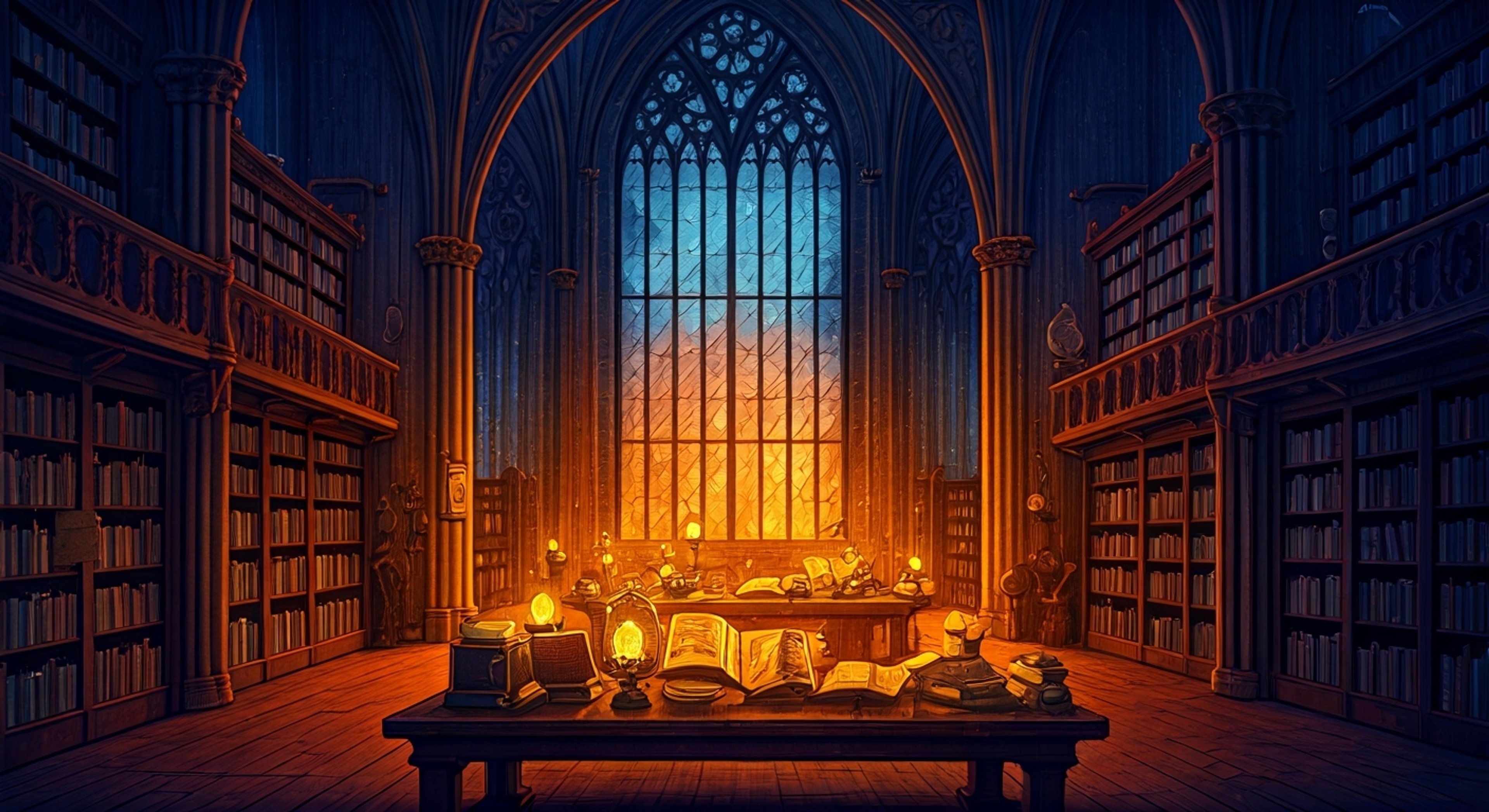 You encounter Tabitha alone in the academy library late at night, her nose buried in an ancient tome. The air crackles with unspoken tension as you approach her secluded study spot, knowing a confrontation is inevitable. Her sharp blue eyes flick up to meet yours over the rim of her glasses, silently acknowledging your presence while maintaining her characteristic stoic demeanor.