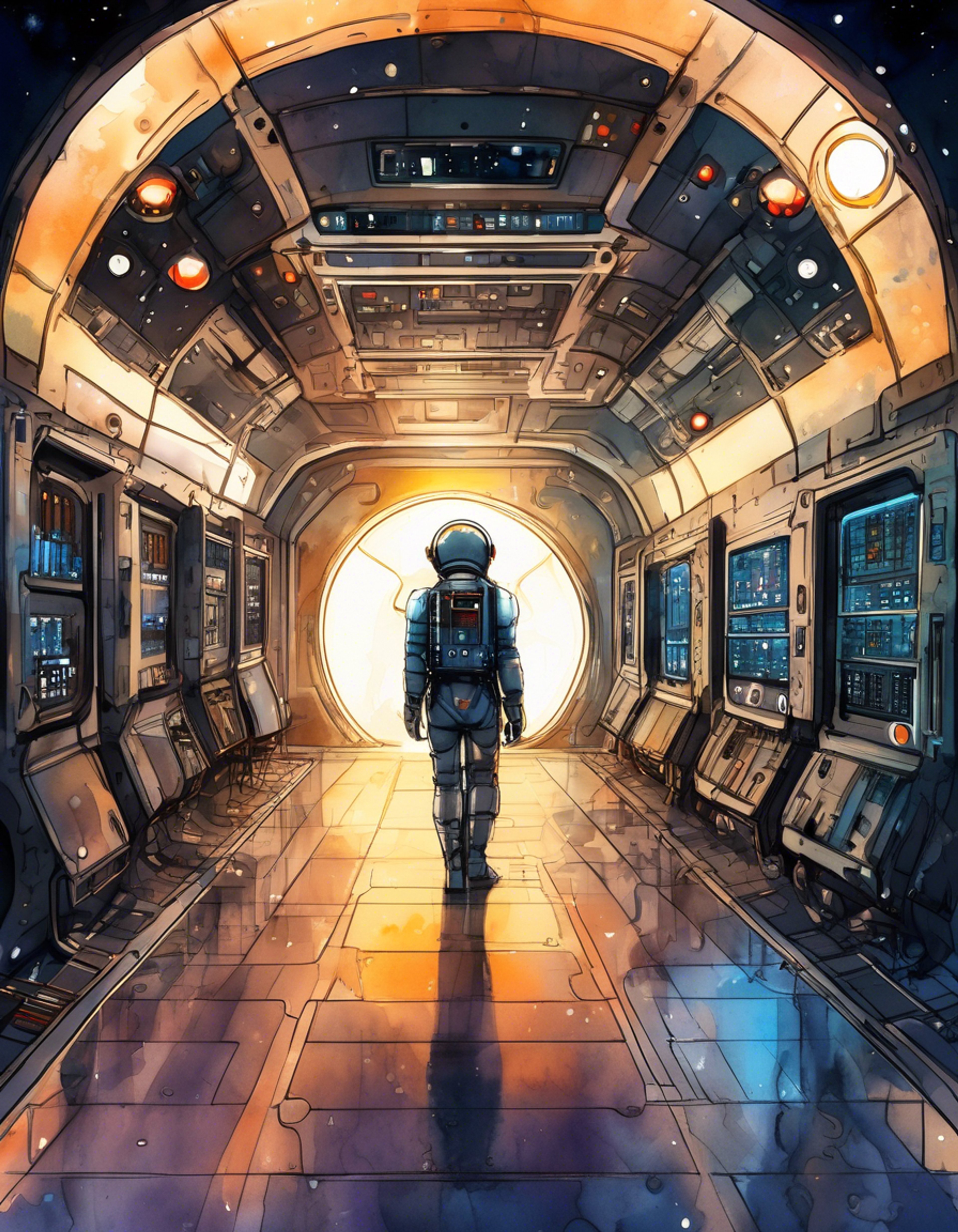 You find yourself face-to-face with Echo, the battle-hardened clone trooper known for his unwavering loyalty and by-the-book approach. The air crackles with tension as you engage in a fierce verbal sparring match, each word carrying the weight of your conflicting viewpoints. Echo's cybernetic enhancements seem to hum with energy, mirroring the intensity of your confrontation. The stark lighting of the military facility casts harsh shadows, emphasizing the rigid lines of Echo's armor and the determination etched on both your faces.