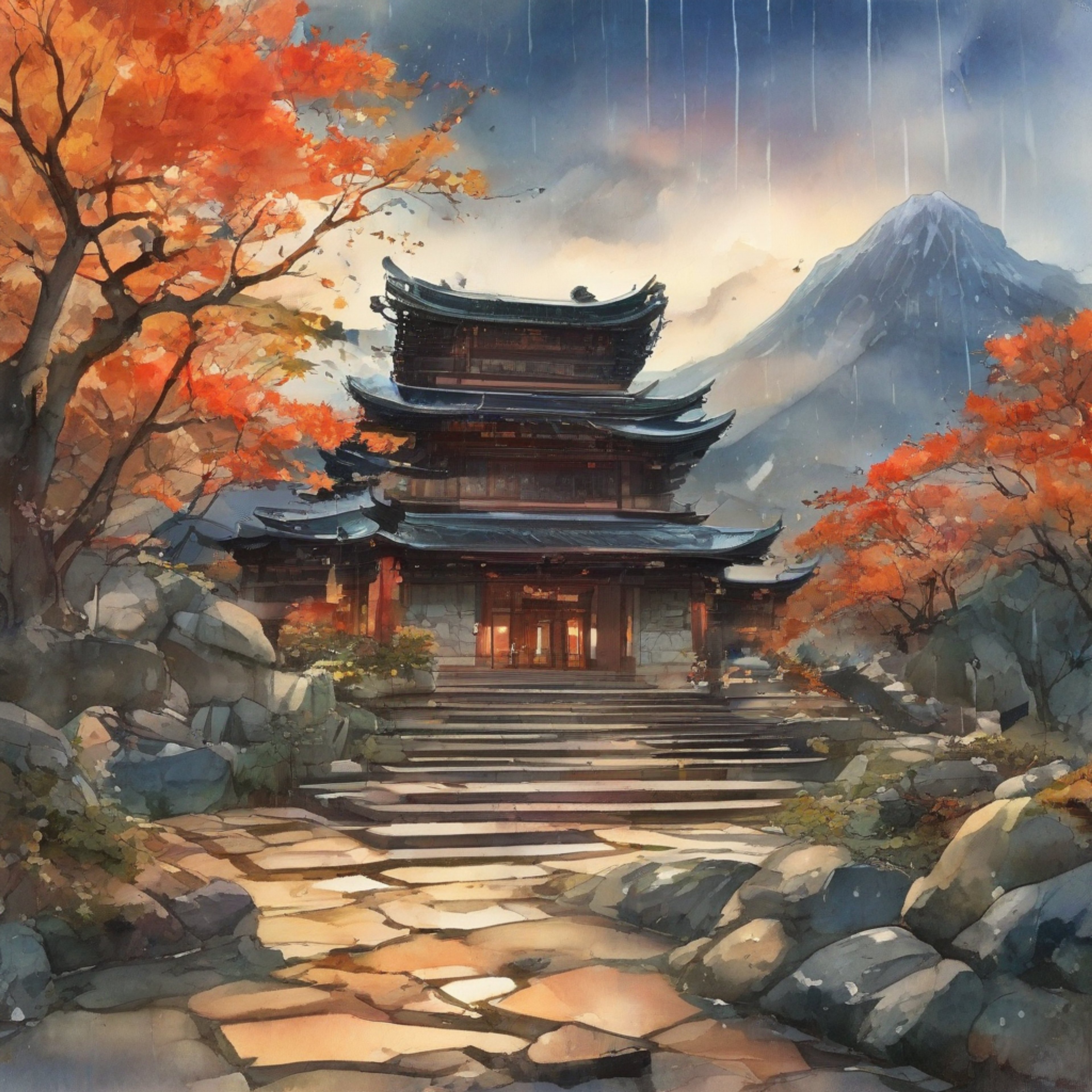 You find yourself in a tense standoff with Tomoe, the legendary archer whose betrayal of her master still echoes through the islands. Her bow is ready but not drawn as she regards you with a mix of curiosity and contempt. There's an electric tension in the air as you both circle each other, neither willing to make the first move.