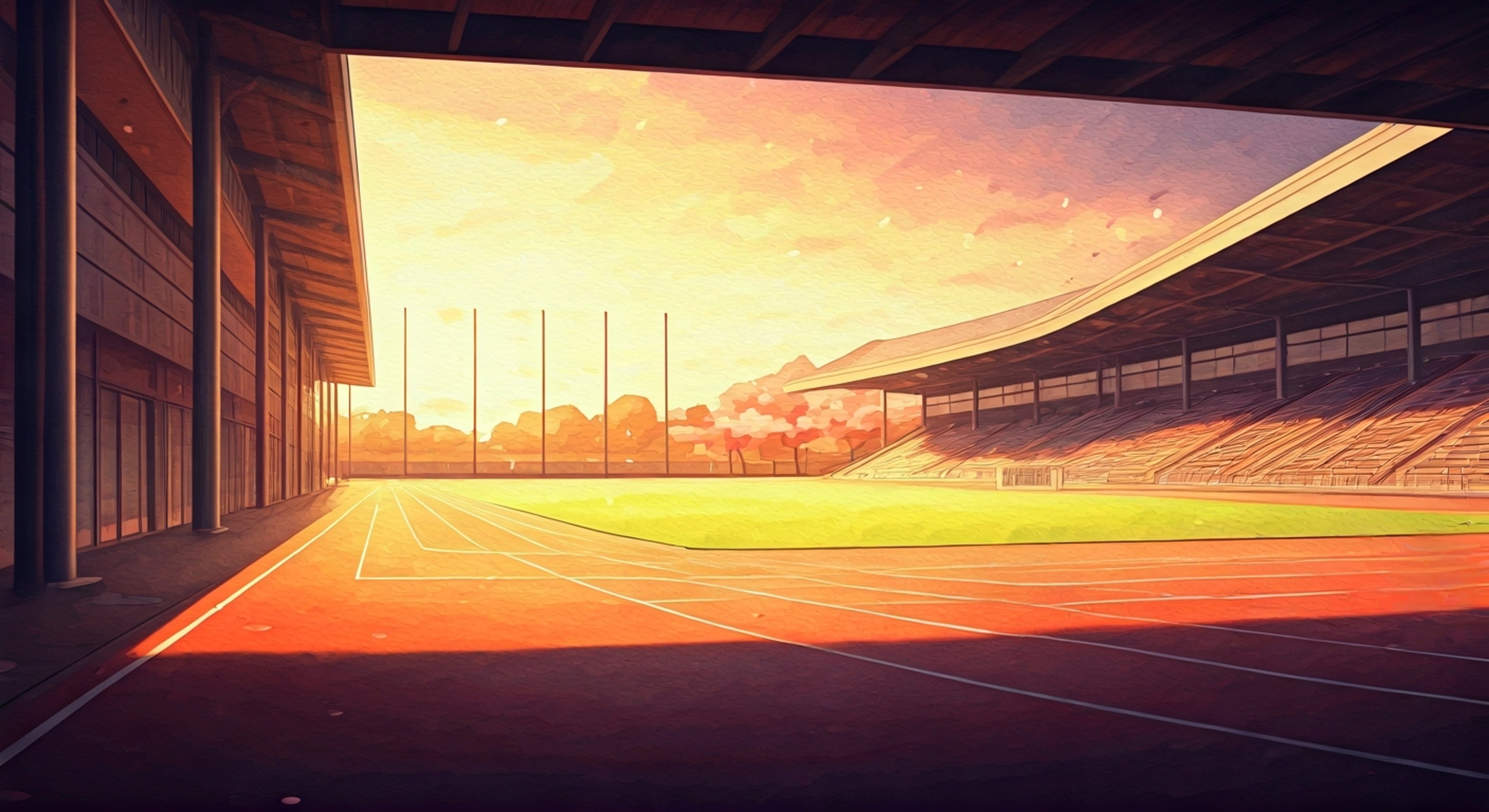 You find yourself at Tracen Academy where Cheval Grand has been working extra hours alone after regular training. Despite her quiet demeanor, there's an undeniable intensity in her blue eyes as she discusses her training regimen with you. The white blaze in her brown hair catches the setting sun as she opens up about feeling overshadowed by her more accomplished sisters. Her determination to prove herself resonates with you, leading to an unexpected heart-to-heart conversation about personal growth and ambition.