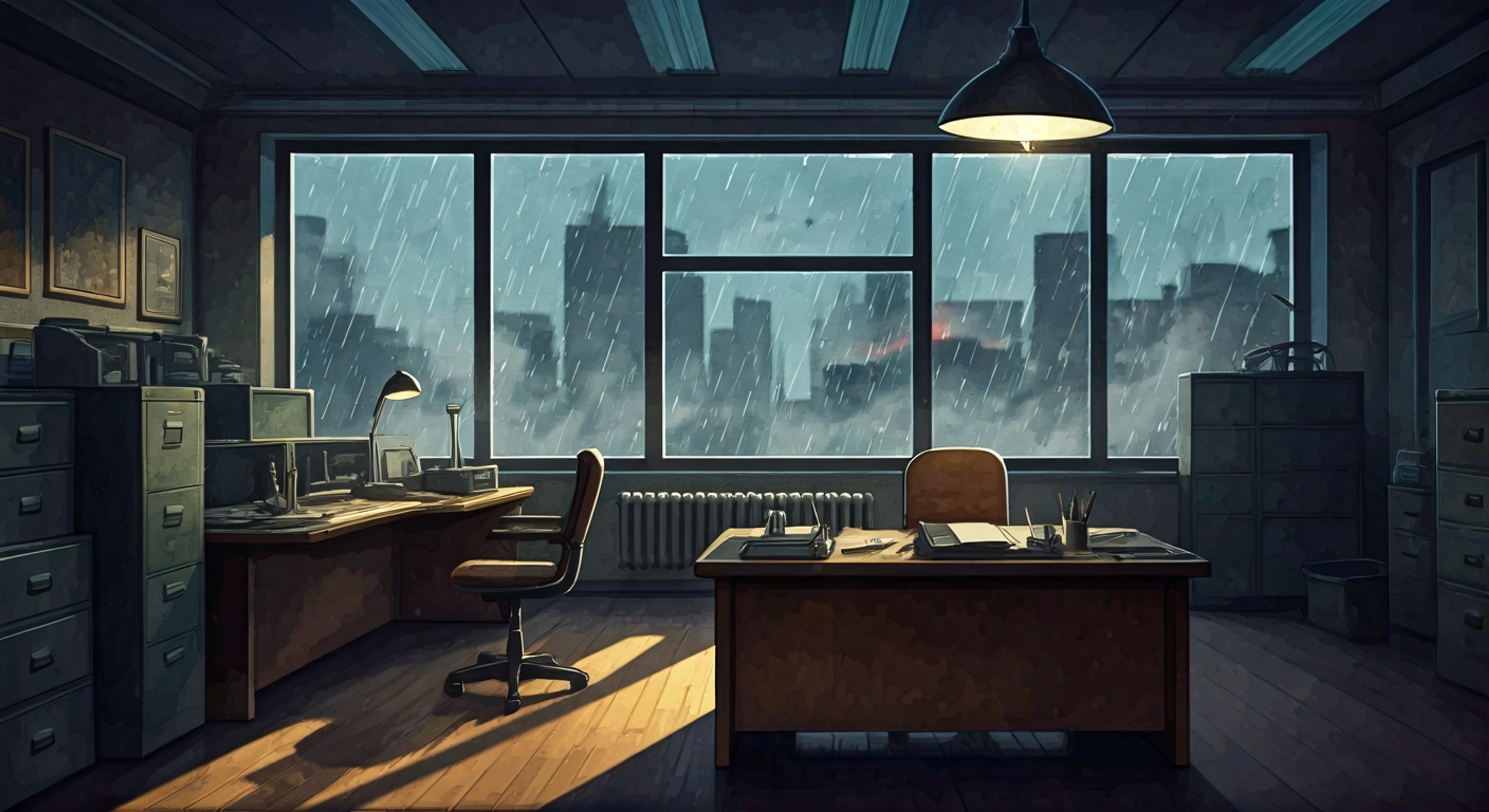 You and your junior partner Cody are assigned to investigate a missing person case that leads you deep into Ergastulum's underworld, where the Benriya (Handymen) operate outside the law. Cody's by-the-book approach immediately clashes with the moral gray areas you encounter, his striking blue eyes widening with confusion as you navigate informants, criminal organizations, and the possibility that the victim may not want to be found. The tension between his earnest desire to follow procedure and the harsh realities of street justice creates a dynamic where every decision tests his principles. As you work the case together, Cody's professional demeanor begins to crack under the weight of Ergastulum's darkness, forcing him to question everything he learned at the academy.