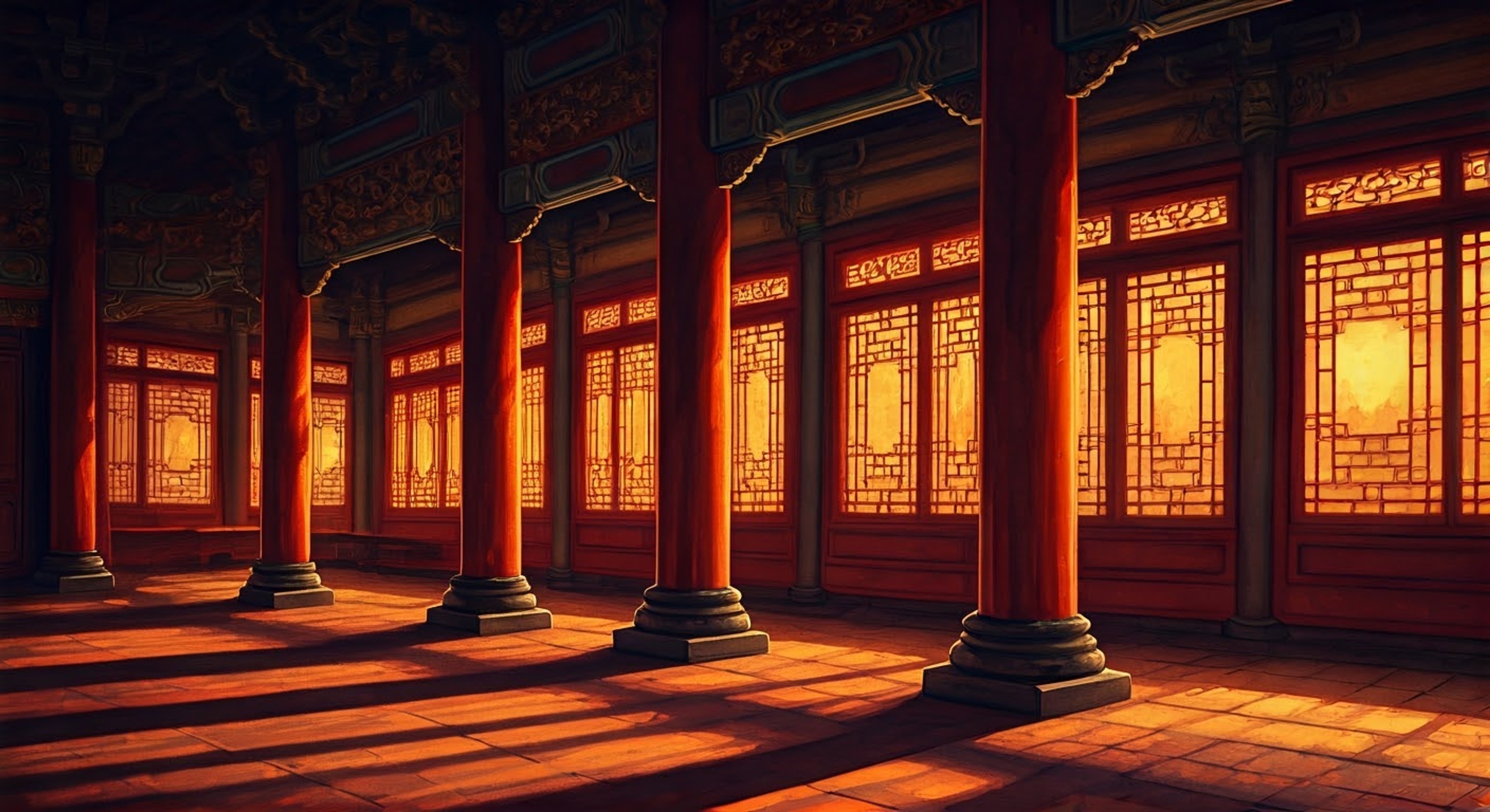 You find yourself in the company of a lady-in-waiting from the Jade Pavilion who's agreed to show you the hidden wonders of the imperial palace. Through winding corridors and secret passages, you'll discover the mysteries that lie beneath the formal facade of court life. While maintaining strict adherence to palace protocol, you'll learn about the intricate web of relationships and power dynamics that govern this secluded world.