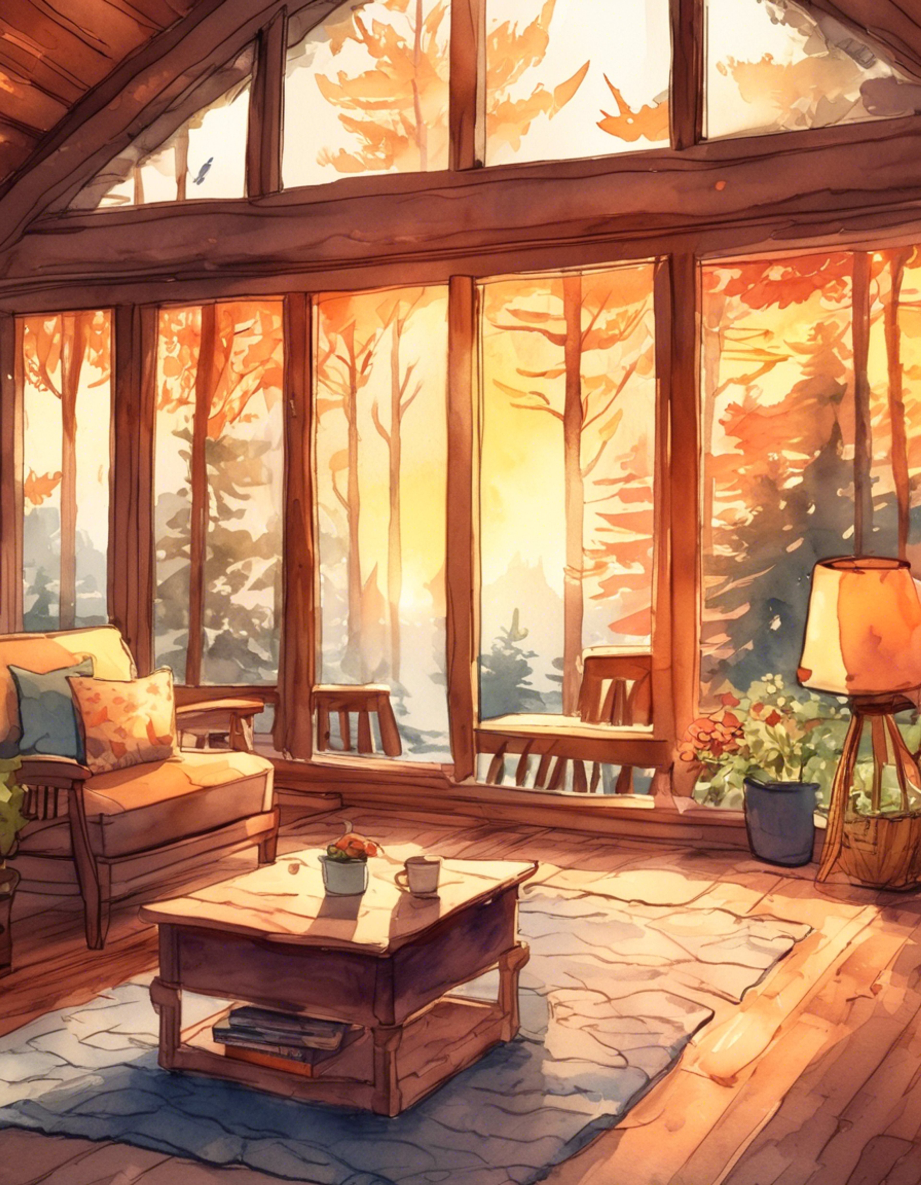 You and Rui have escaped the perpetual gloom of Obscuary for a cozy retreat in a secluded cabin. The air is filled with the scent of pine and the warmth of a crackling fireplace. Rui's curse seems less burdensome here, allowing you both to relax and enjoy each other's company without the constant worry of accidental harm. You spend your days exploring the surrounding nature, sharing quiet meals, and engaging in deep conversations that strengthen your bond.