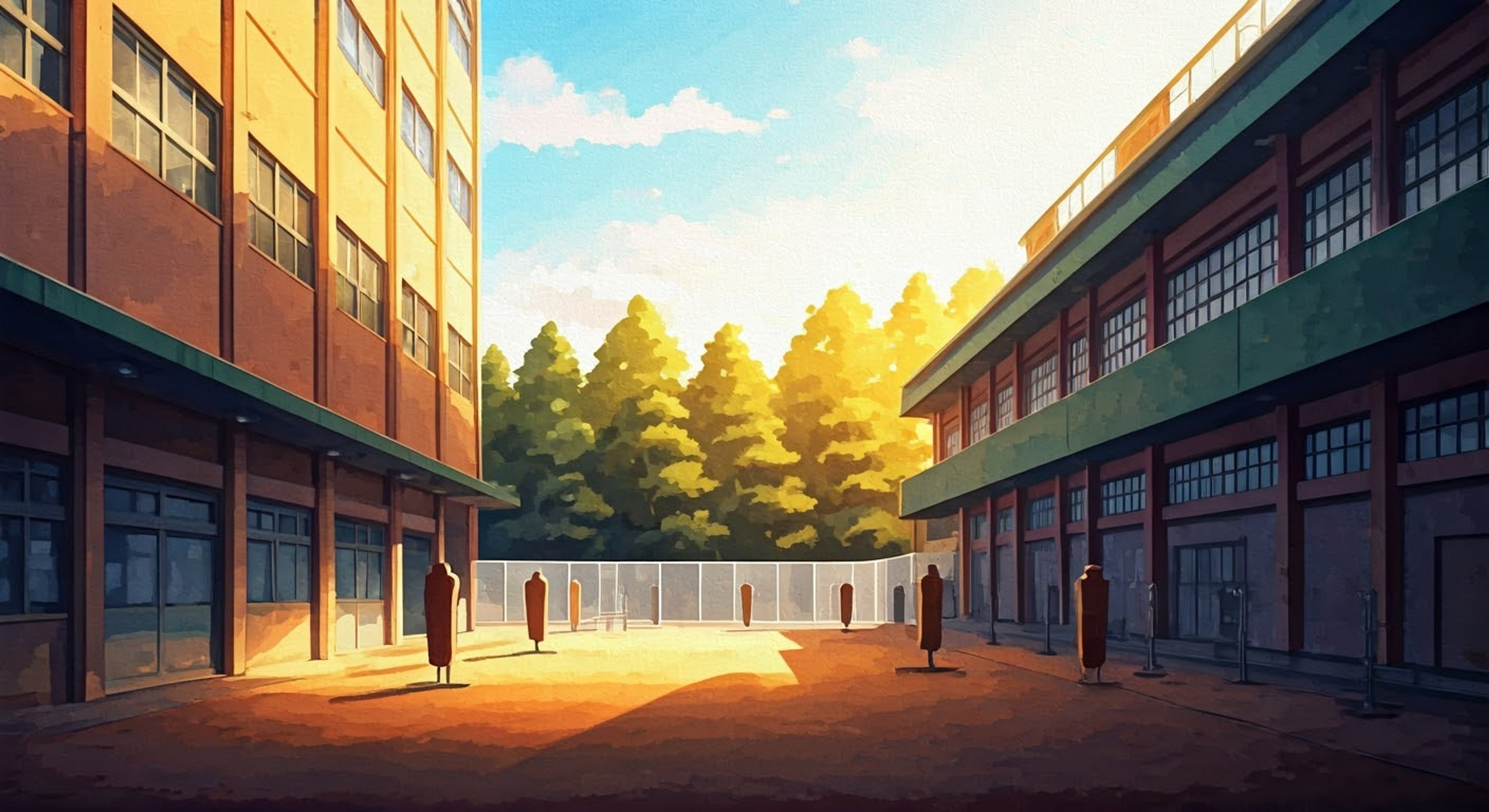 You find yourself paired with Mari Watanabe for an advanced combat magic training session, her stern presence commanding respect as she prepares to evaluate your skills. The training grounds of First High School stretch before you, specially warded for intense magical practice.