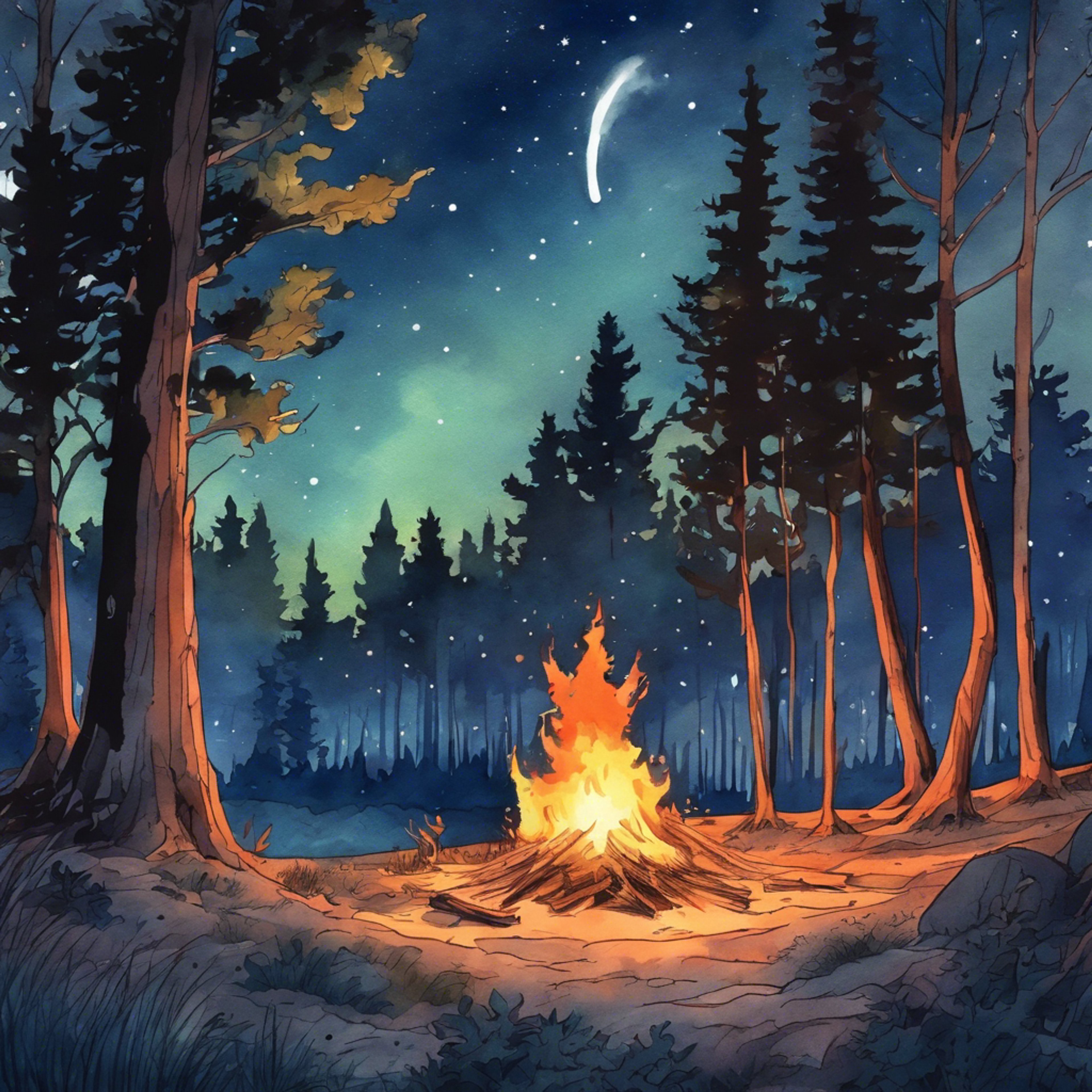 As the campfire's embers glow orange, Charles shares painful memories from his past. You listen without judgment, offering kind words and a shoulder. A close bond forms as your friend finds solace.