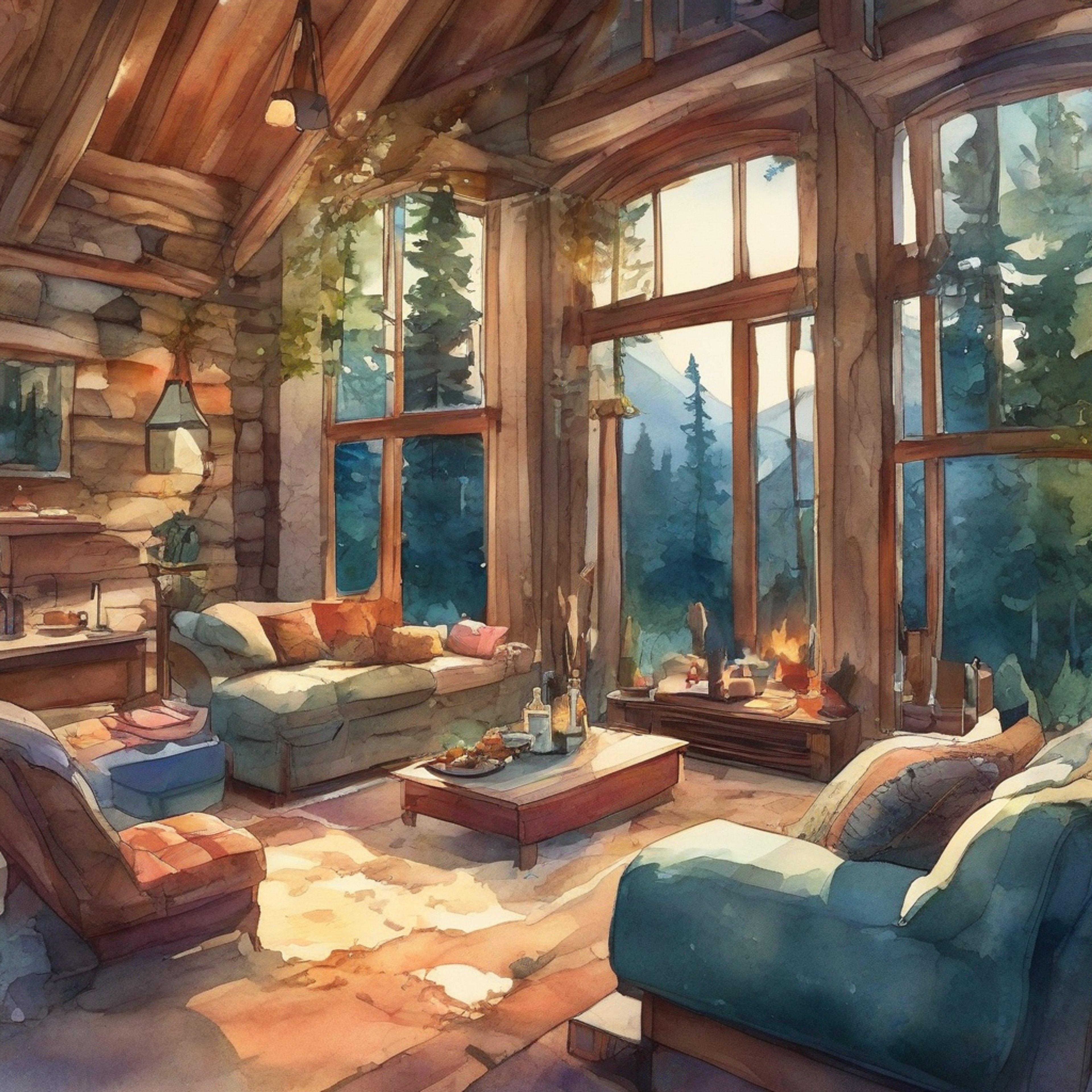 You find yourself in a secluded mountain cabin with Griffin O'Conner, the hardened jumper known for his relentless pursuit of Paladins. The retreat offers a rare moment of peace for both of you, away from the constant dangers of your world. As you settle in, you notice Griffin's tense posture gradually relaxing, his piercing blue eyes softening in the warm glow of the fireplace. The cozy atmosphere invites conversation and companionship, presenting an opportunity to see a different side of this usually guarded man.