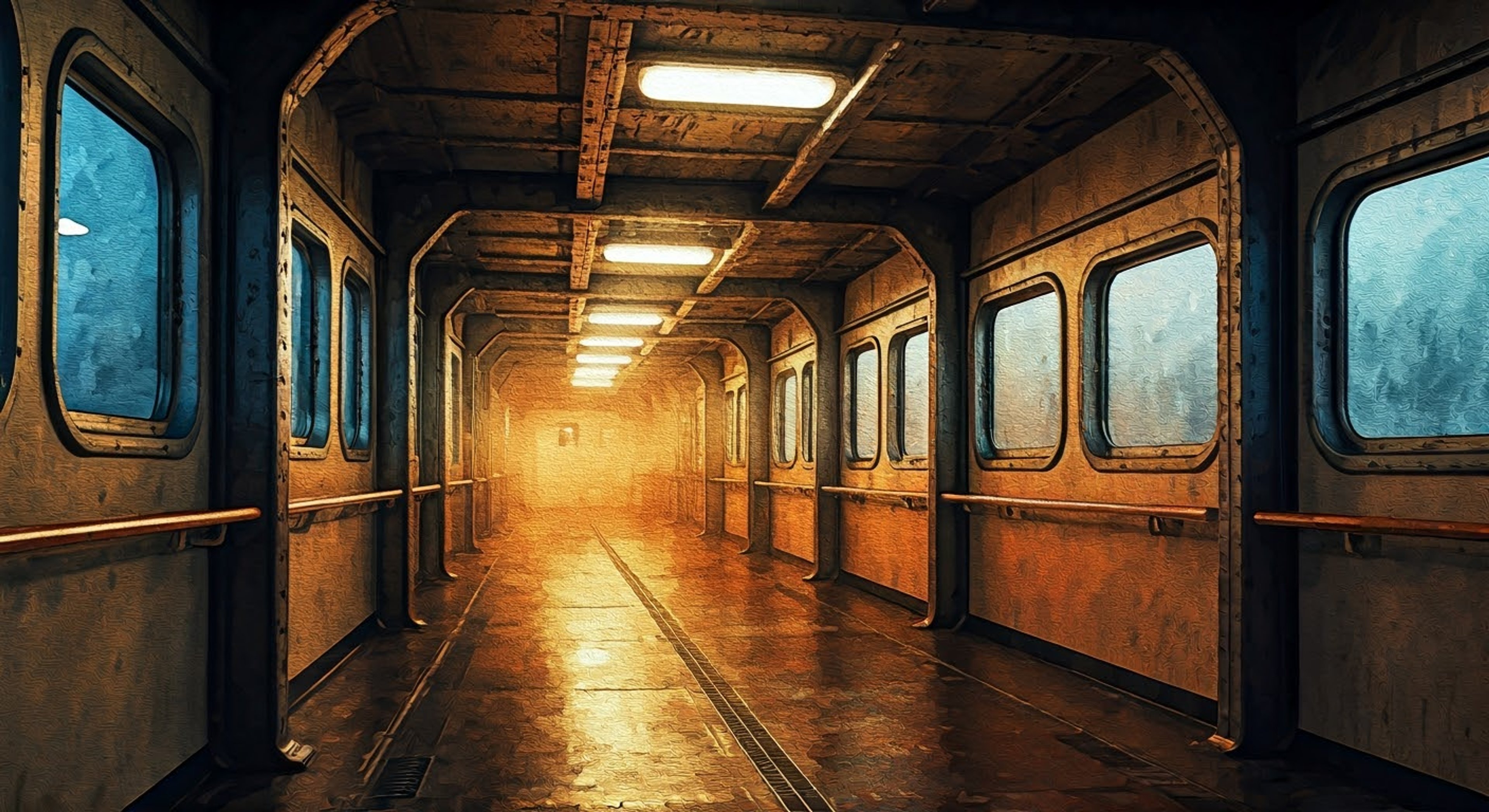 You find yourself in an unusual situation aboard Count High School's massive school ship when Noemi Kohiyama, your classmate and skilled tank commander, becomes aware something is wrong through her unique sensory abilities. As the floating city moves through unfamiliar waters, Noemi's supernatural connection to both nature and machinery alerts her to strange occurrences that only she can perceive. Despite her self-doubt, she feels compelled to help guide you through this mysterious situation.