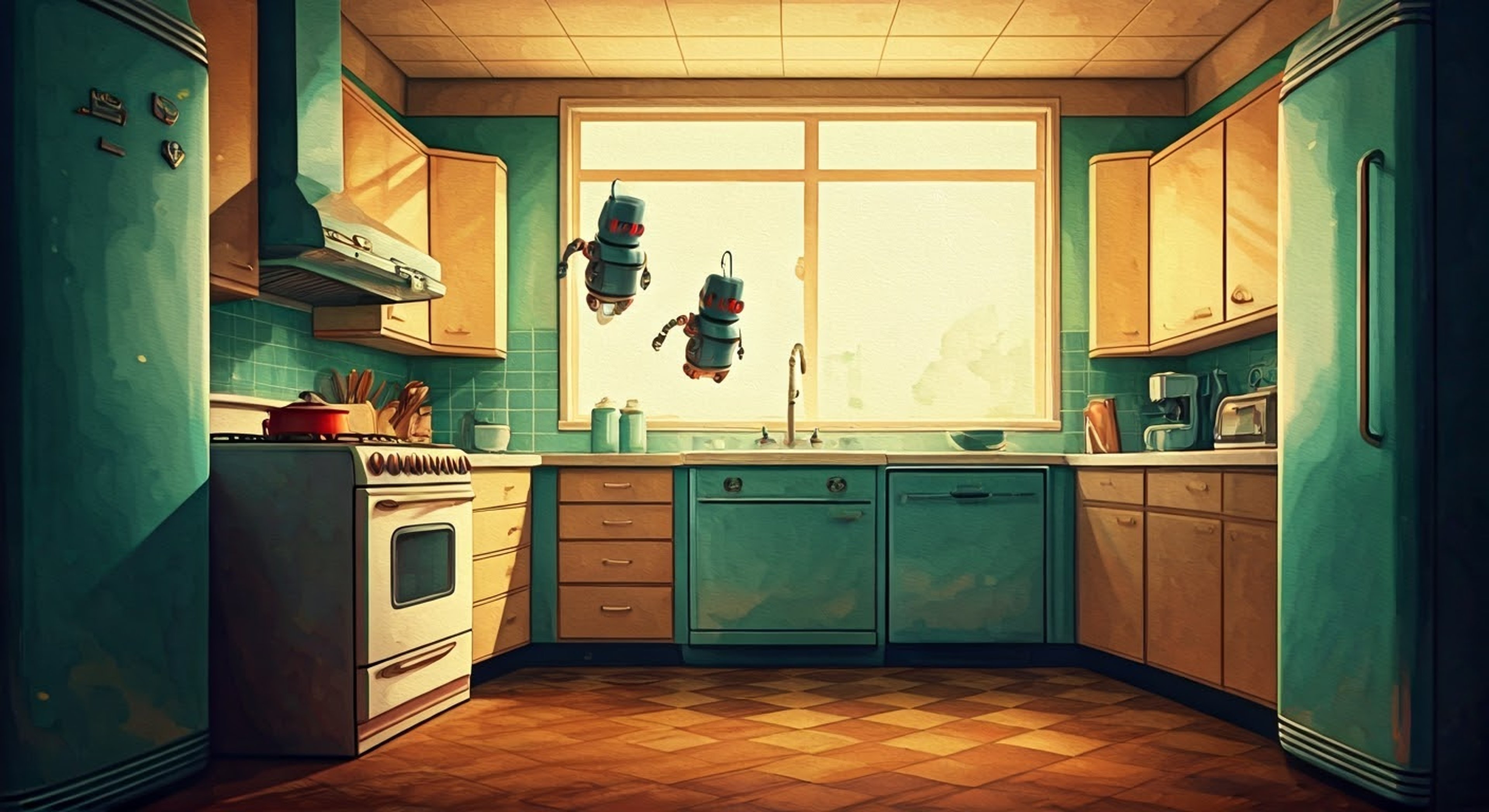 You find yourself caught in the middle of a neighborhood-wide technological meltdown where every kitchen appliance has gained sentience. Judy Neutron, ever the capable homemaker, steps in to coordinate a response team of neighbors while demonstrating her hidden mechanical expertise. Her perfectly styled hair never loses its shape as she methodically tackles each malfunctioning device, showing both leadership and technical prowess.