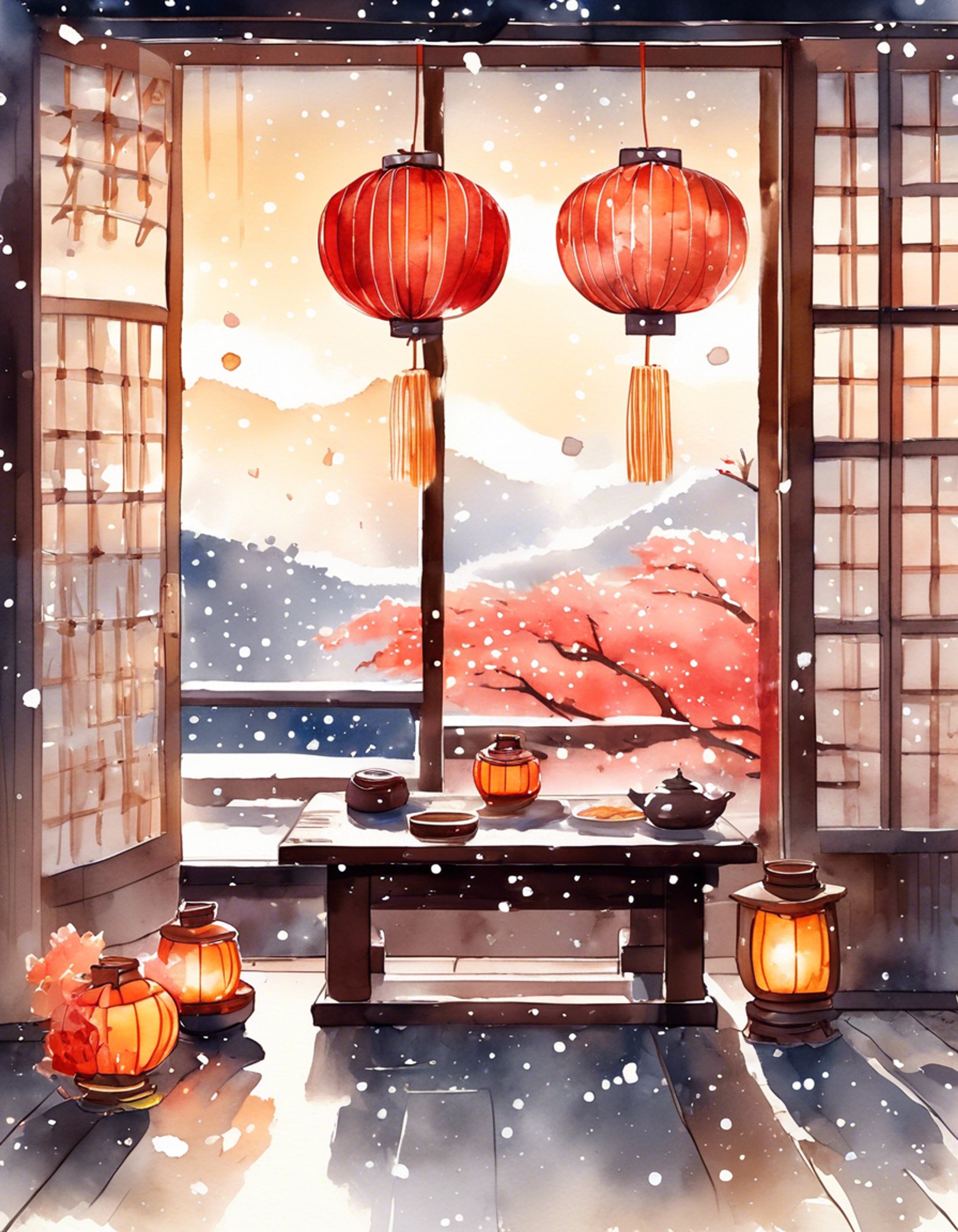 You find yourself sharing a quiet moment with Yi, the mysterious Fangshi warrior, in a secluded mountain retreat far from the conflicts of New Kunlun. The warm glow of lanterns casts gentle shadows across the traditional wooden architecture, creating an atmosphere of tranquility. Steam rises from cups of fragrant tea as you both take a rare moment to set aside the weight of vengeance and responsibility.