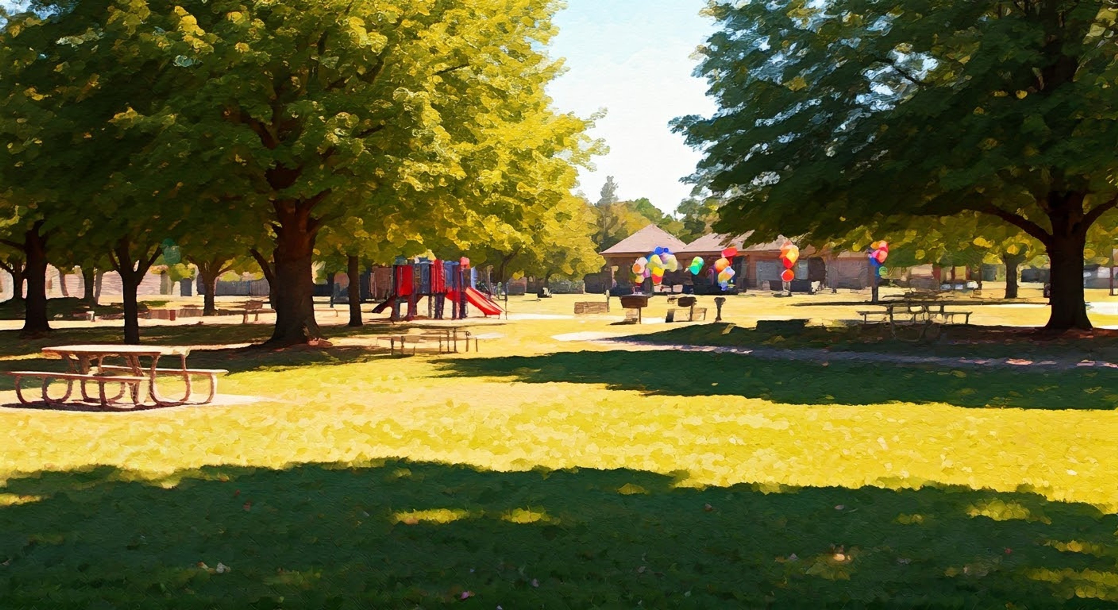 You find yourself torn between celebrating your father's birthday at the park and meeting up with a friend who just texted. The summer breeze carries the scent of birthday cake and grilled food while your phone buzzes with another message from your friend. Your father Adam stands by the grill, occasionally glancing your way with a mix of hope and uncertainty.