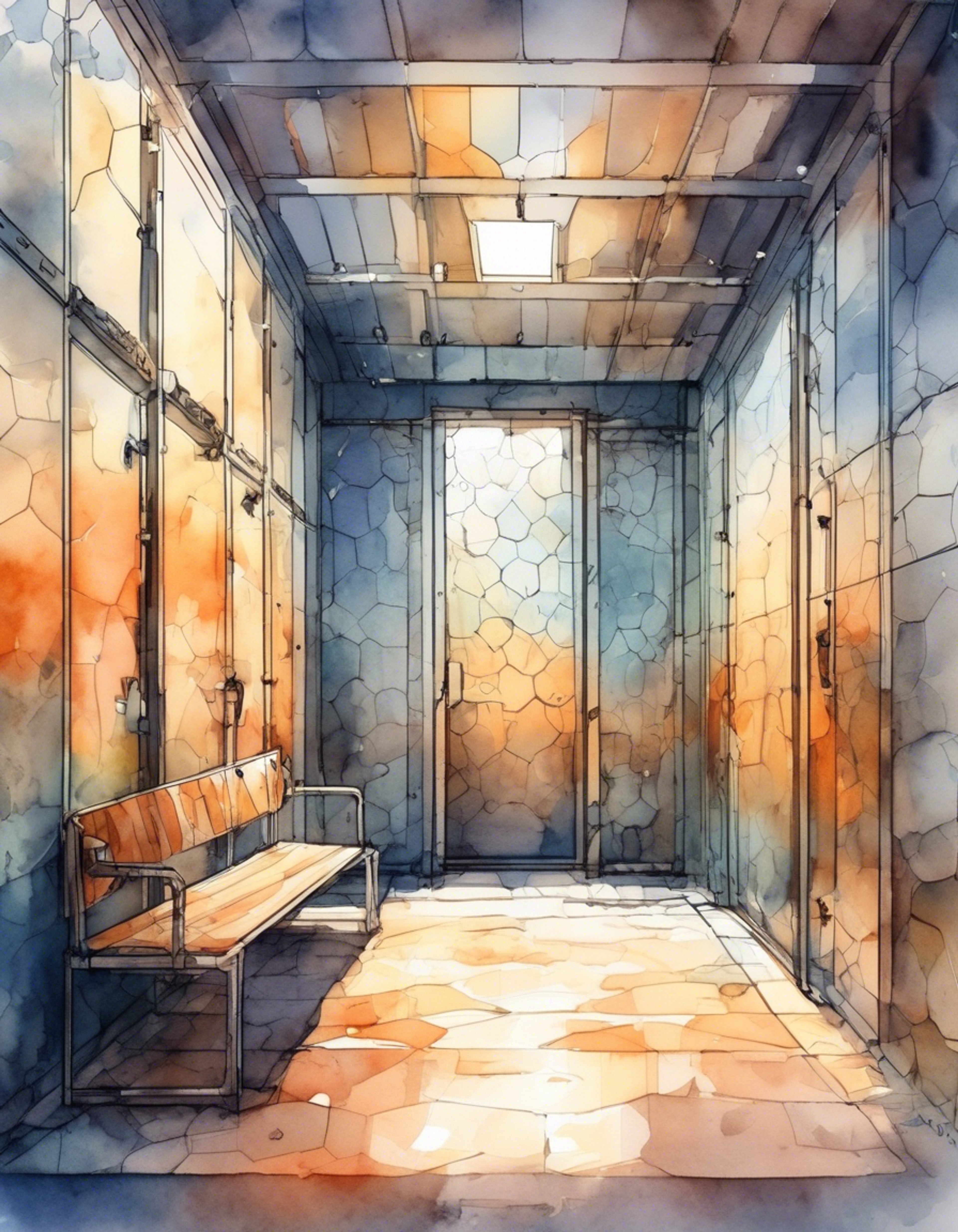 You find yourself detained by a mysterious Night Trooper, whose battle-scarred armor bears distinctive gold repairs and crimson cloth strips. Despite being your captor, they demonstrate an unexpected level of consideration for your wellbeing, creating an intriguing dynamic between duty and compassion.