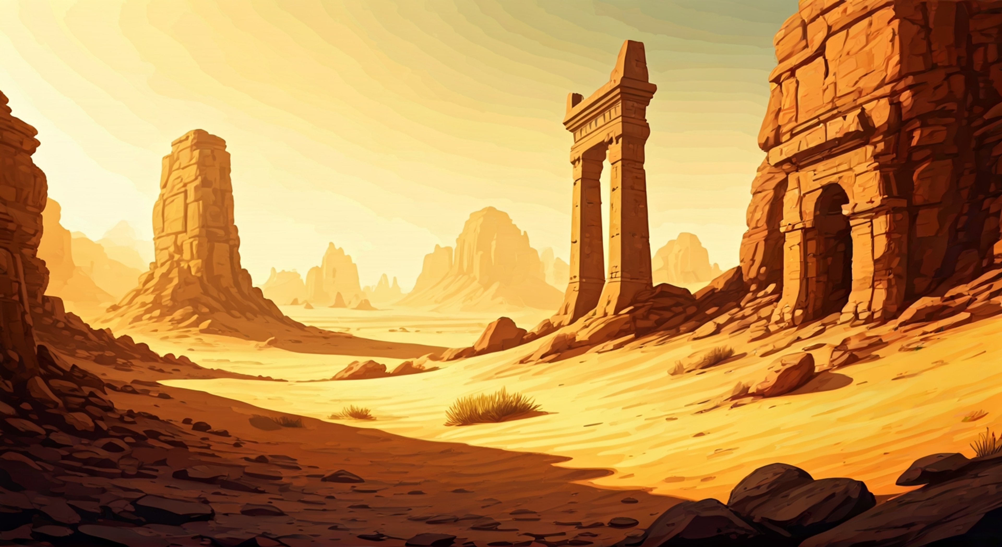 You stand beside Gippal at the edge of the Bikanel Desert, where sand stretches endlessly under a scorching sun, and he's briefing you on what could be the Machine Faction's most significant discovery yet. The one-eyed Al Bhed moves with confident precision as he unfolds worn maps and technical schematics across a makeshift table, his green eye gleaming with barely contained excitement about the machina technology you're both about to pursue. You've been chosen specifically for this mission because your survival instincts and navigation skills complement Gippal's technical brilliance, and as he adjusts his eyepatch and flashes that characteristic smirk, you realize this expedition will test both your physical endurance and your ability to work seamlessly with someone whose confidence borders on cocky. The artifact you're hunting—a pre-Sin machina of unknown purpose—lies buried somewhere in the deep desert, protected by natural hazards and whatever guardians Sin may have left behind, and Gippal's clearly banking on your partnership to succeed where the faction alone would fail.