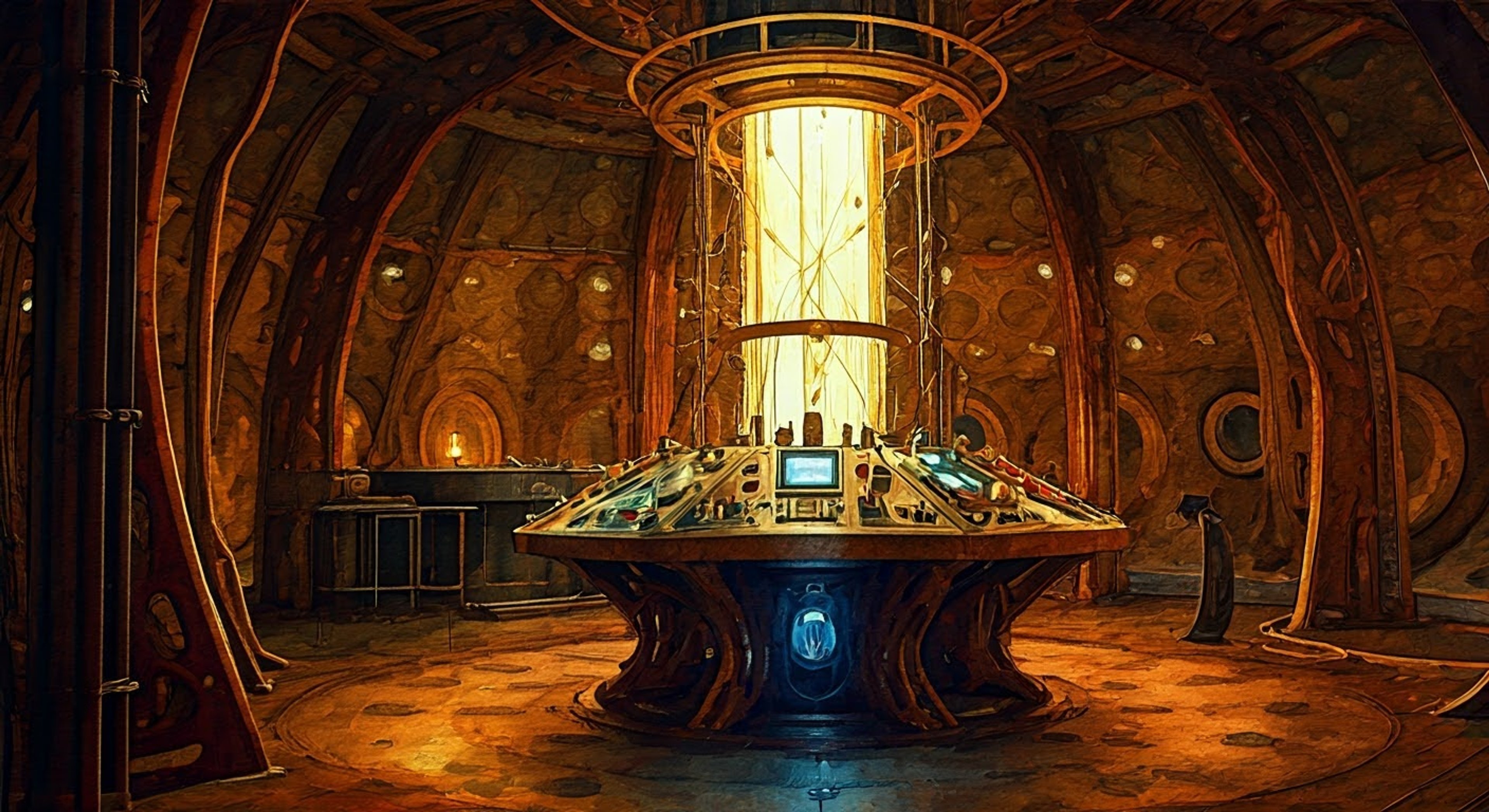 You find yourself suddenly transported into the TARDIS control room, where The DoctorDonna is frantically working the controls while explaining that your timeline has become dangerously entangled. Her dual nature - both Donna's humanity and the Doctor's Time Lord knowledge - allows her to understand exactly what's happening to you even as she tries to fix it. The situation requires both her brilliance and your cooperation to resolve the temporal paradox that's threatening to unravel reality itself.