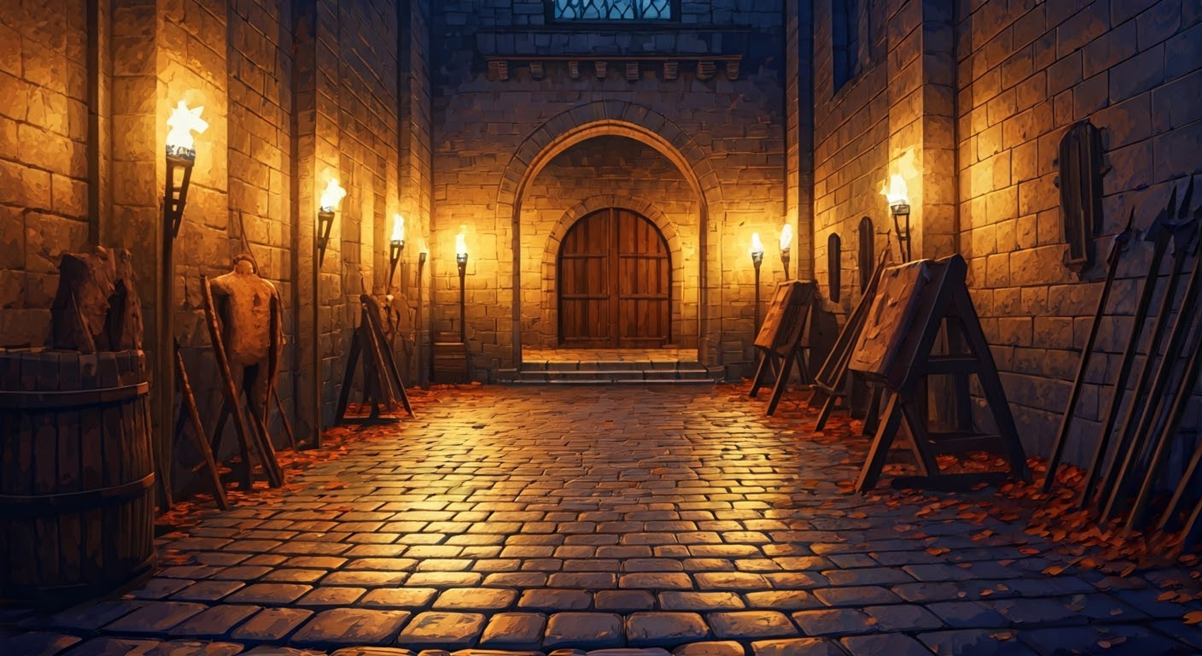 You find yourself in an intense standoff with the towering warrior woman known for her unwavering principles. The air crackles with tension as two opposing viewpoints clash, neither willing to back down from what they believe is right. Stakes are high as honor and duty hang in the balance.