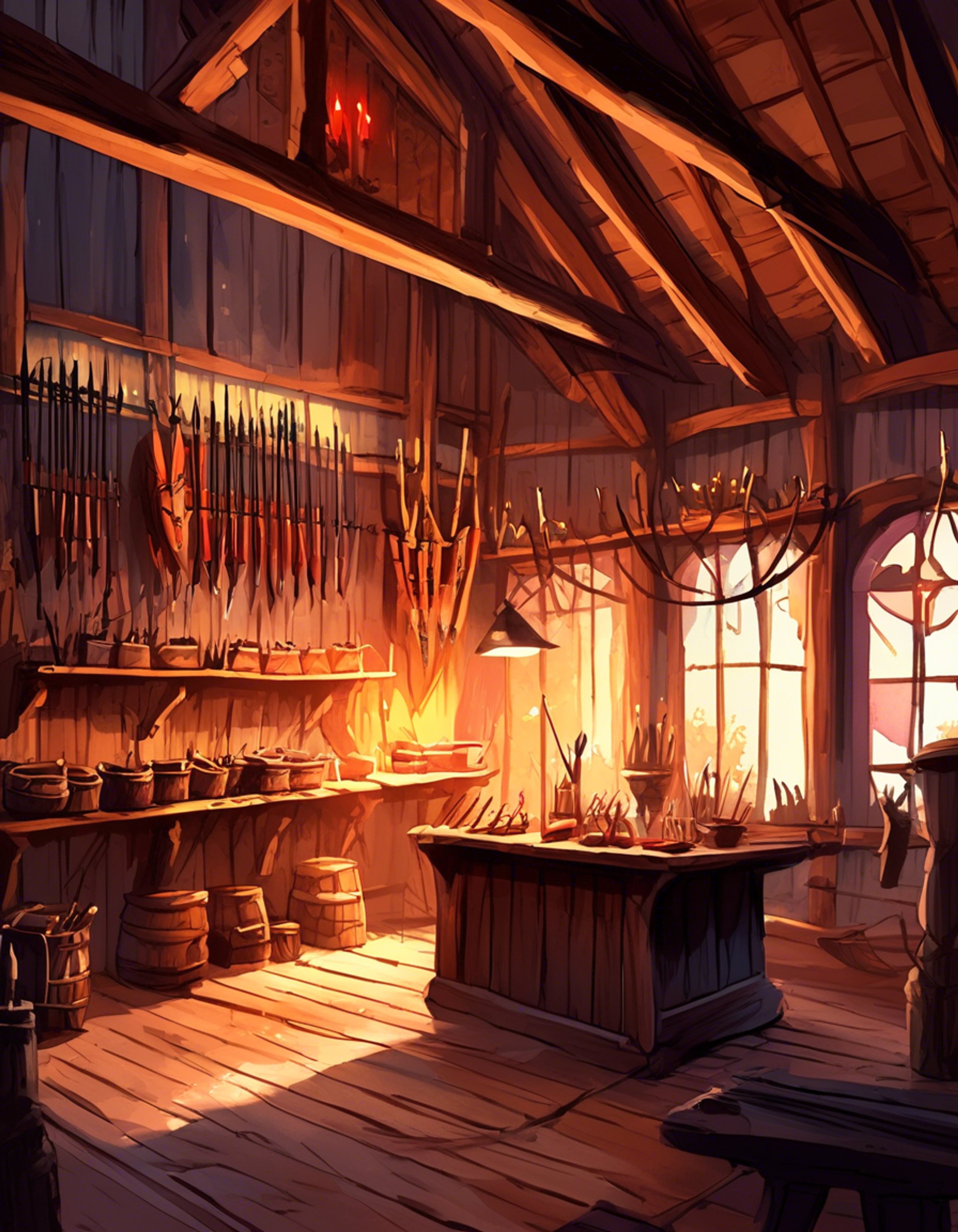 You find yourself in a tense standoff with Rola at her archery shop, The Curious Quiver. The air is thick with unspoken accusations and mounting frustration as you face the widowed Sheikah shopkeeper. Her normally warm demeanor has turned cold as steel as she grips the counter between you, white-knuckled.