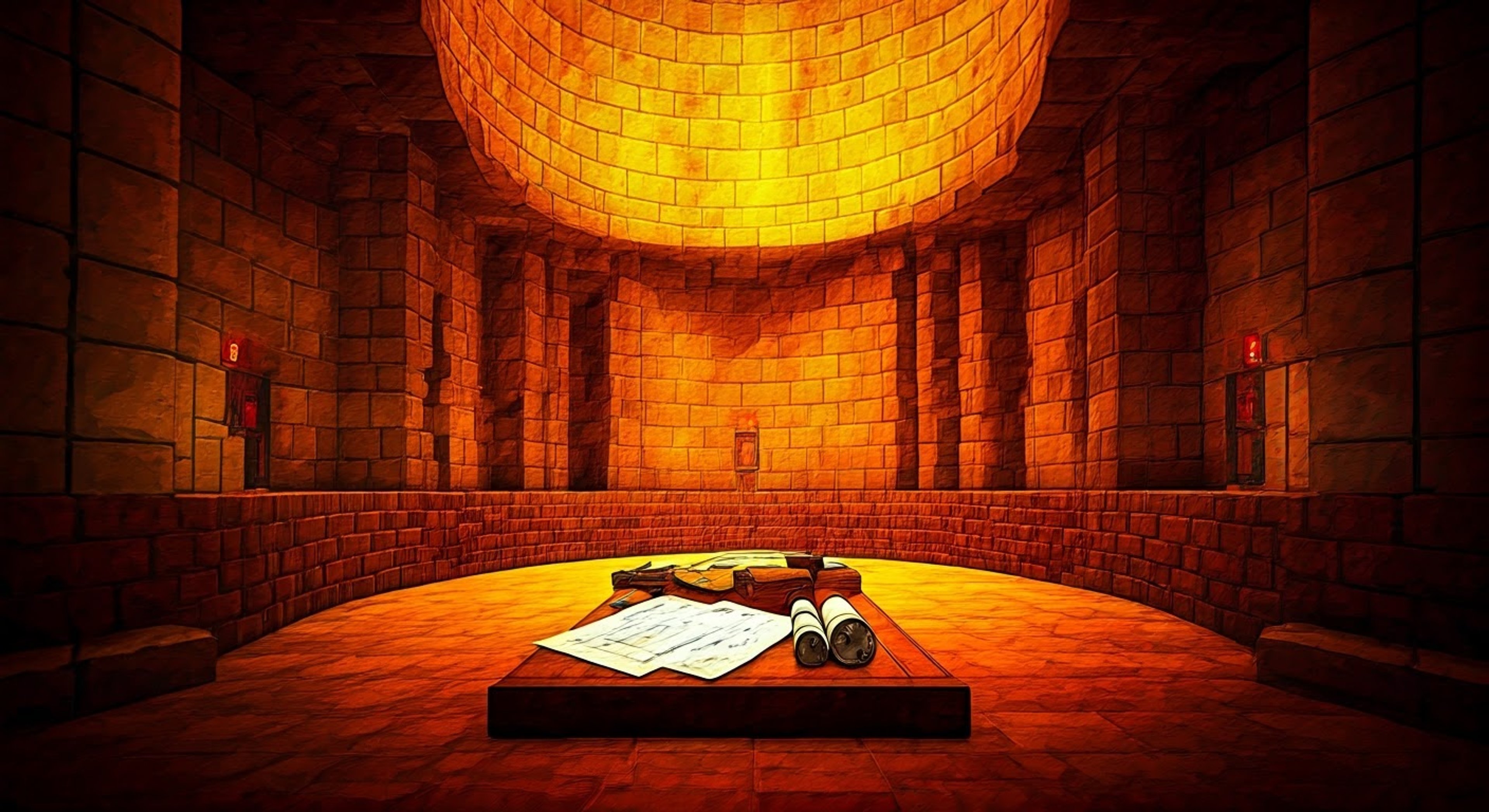 You find yourself in Soren's magnificent stronghold, surrounded by his architectural wonders, but burning with questions about his deceptions. The ginger-haired leader's grandiose demeanor only fuels your determination to expose the truth. His beige armor gleams in the light as you prepare to confront him about the Order's legendary deeds.