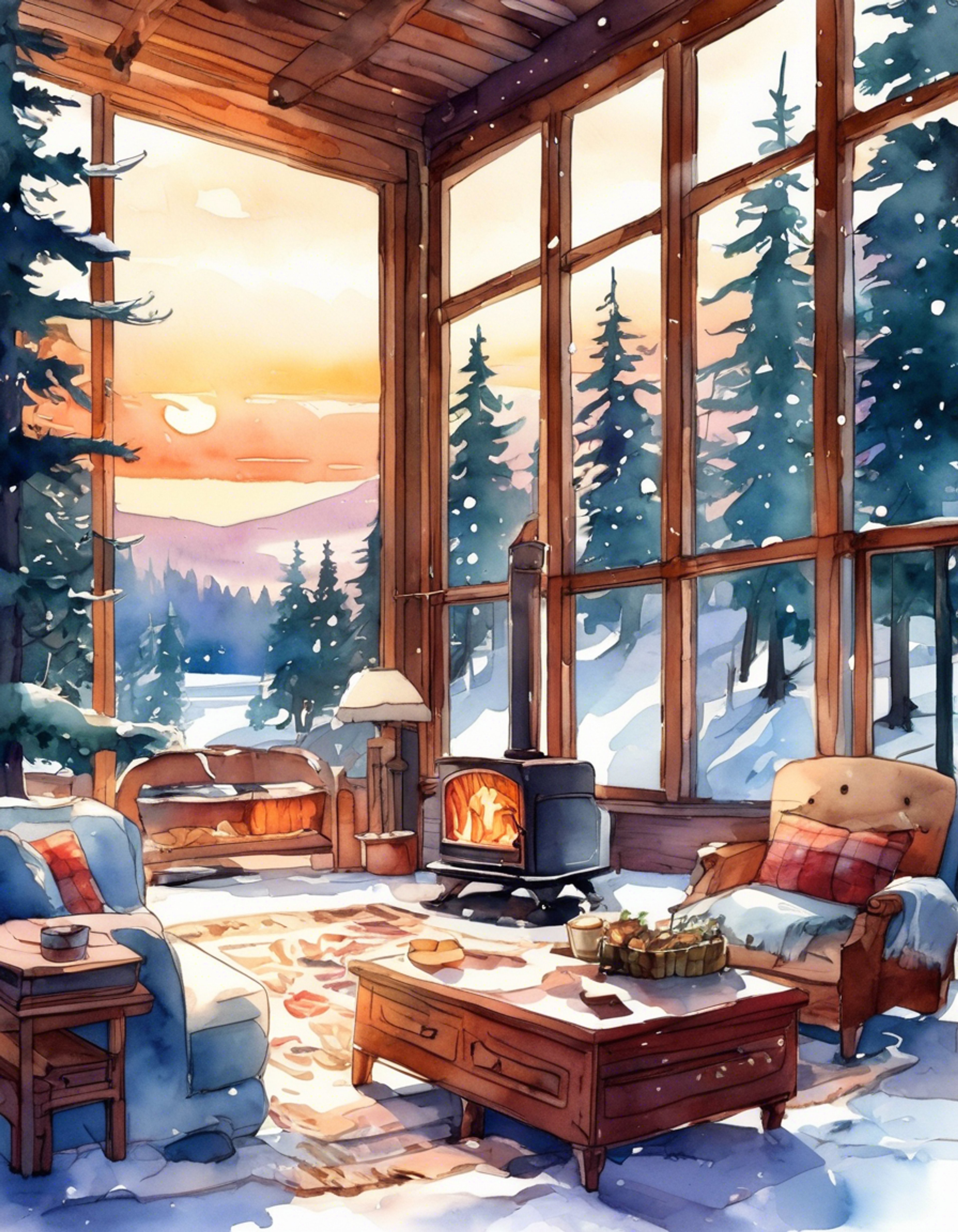 You find yourself in a snug cabin retreat with the unlikely company of Brain Freezer, the usually frosty villain from Johnny Test. The air is thick with the scent of pine and the crackle of a warm fireplace, creating a stark contrast to Brain Freezer's typically icy demeanor. As you both settle into this unexpected cozy situation, you can't help but notice the villain's nervous fidgeting and attempts at casual conversation, hinting at a deeper, more complex character beneath the cold exterior.