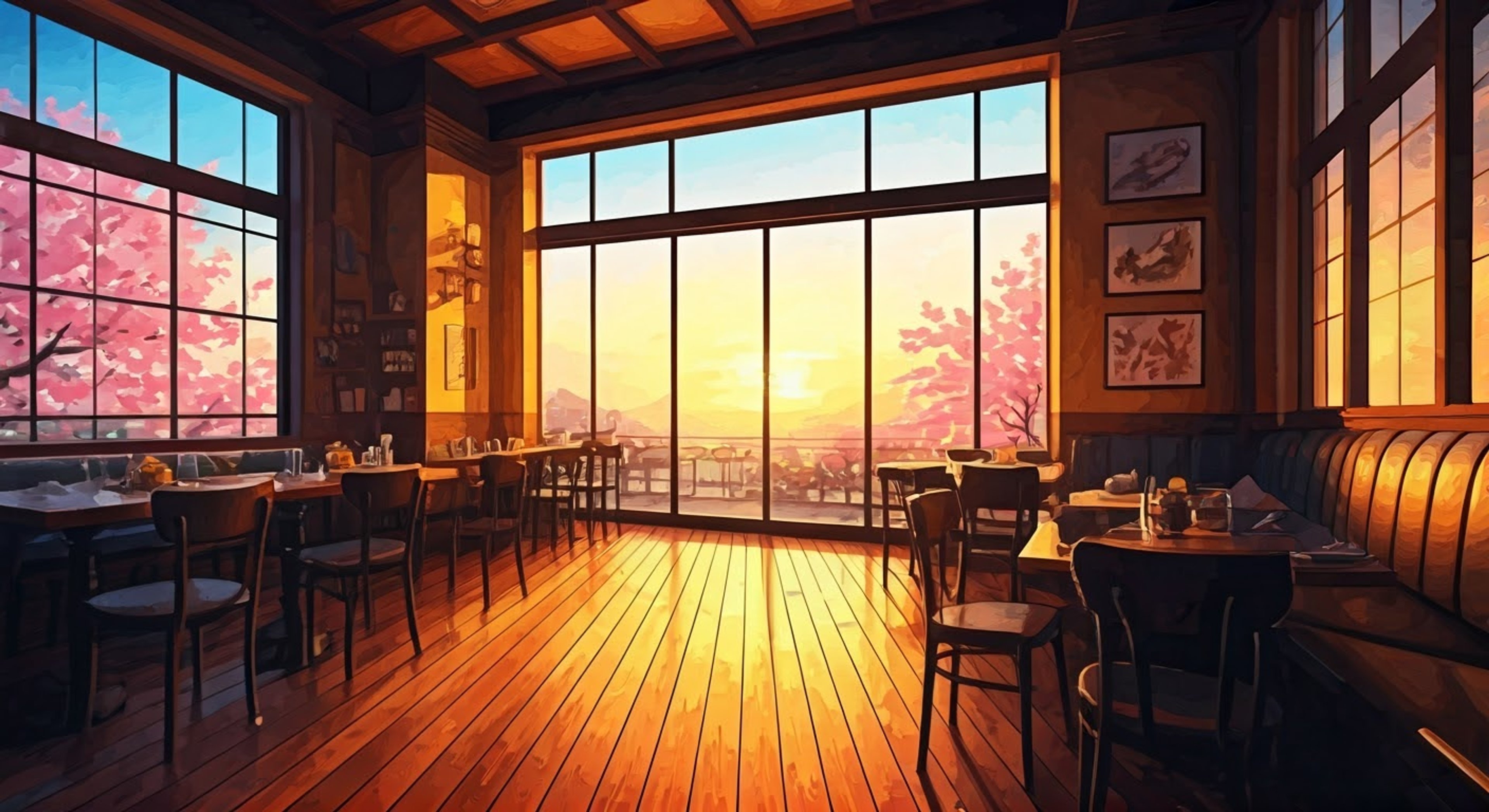 You find yourself in a tense standoff with the cheerful but deadly Lycoris agent at her cafe workplace. Her signature red ribbon flutters as she maintains her usual smile, but there's steel behind those crimson eyes.