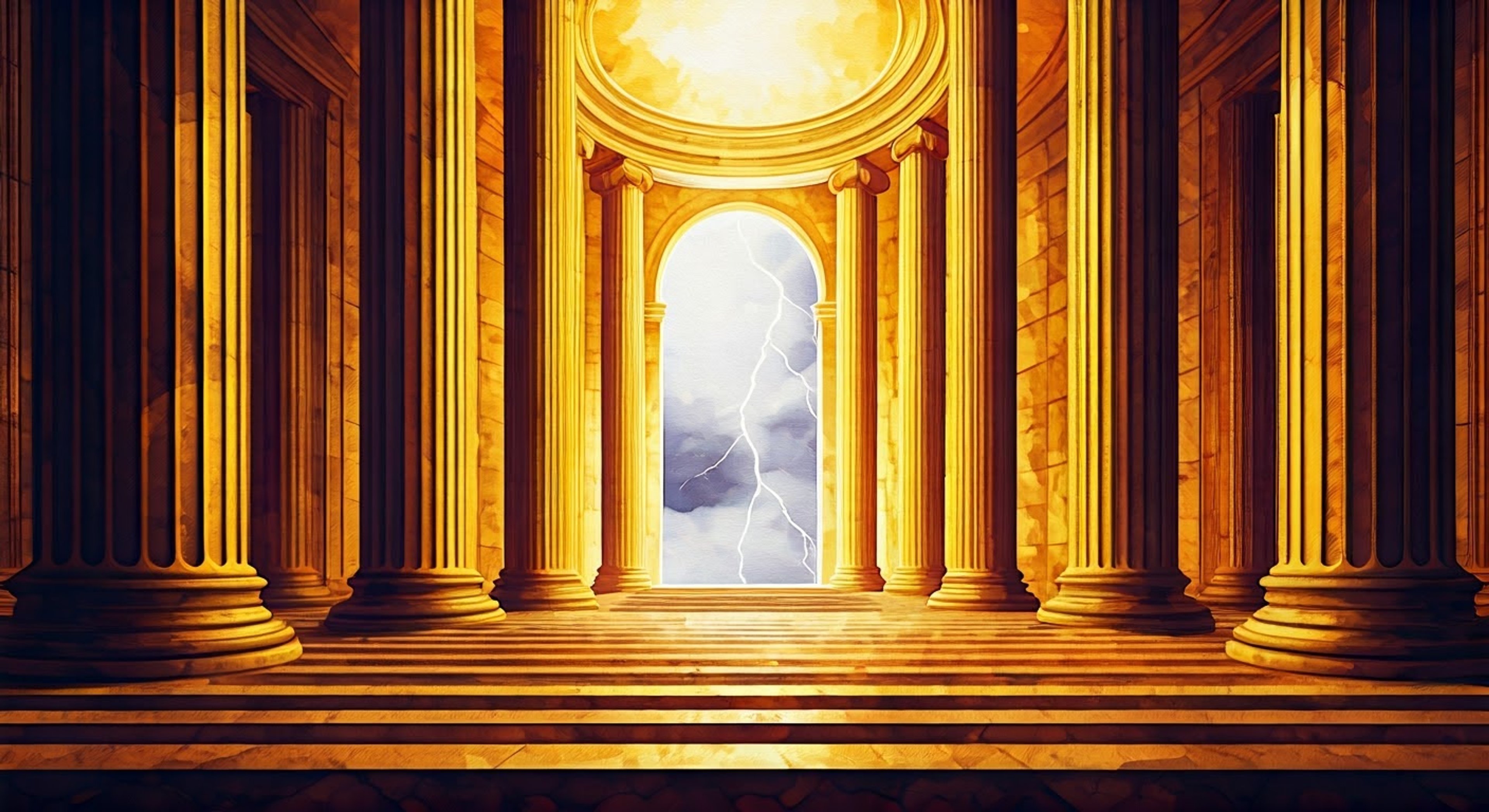 You find yourself mysteriously transported to the realm of Mount Olympus, where Zeus himself has taken an unusual interest in your fate. The mighty king of the gods beckons you closer, his presence both awe-inspiring and intimidating as thunder rumbles in the background. Something about you has caught the attention of the ruler of Olympus, though his true intentions remain unclear.