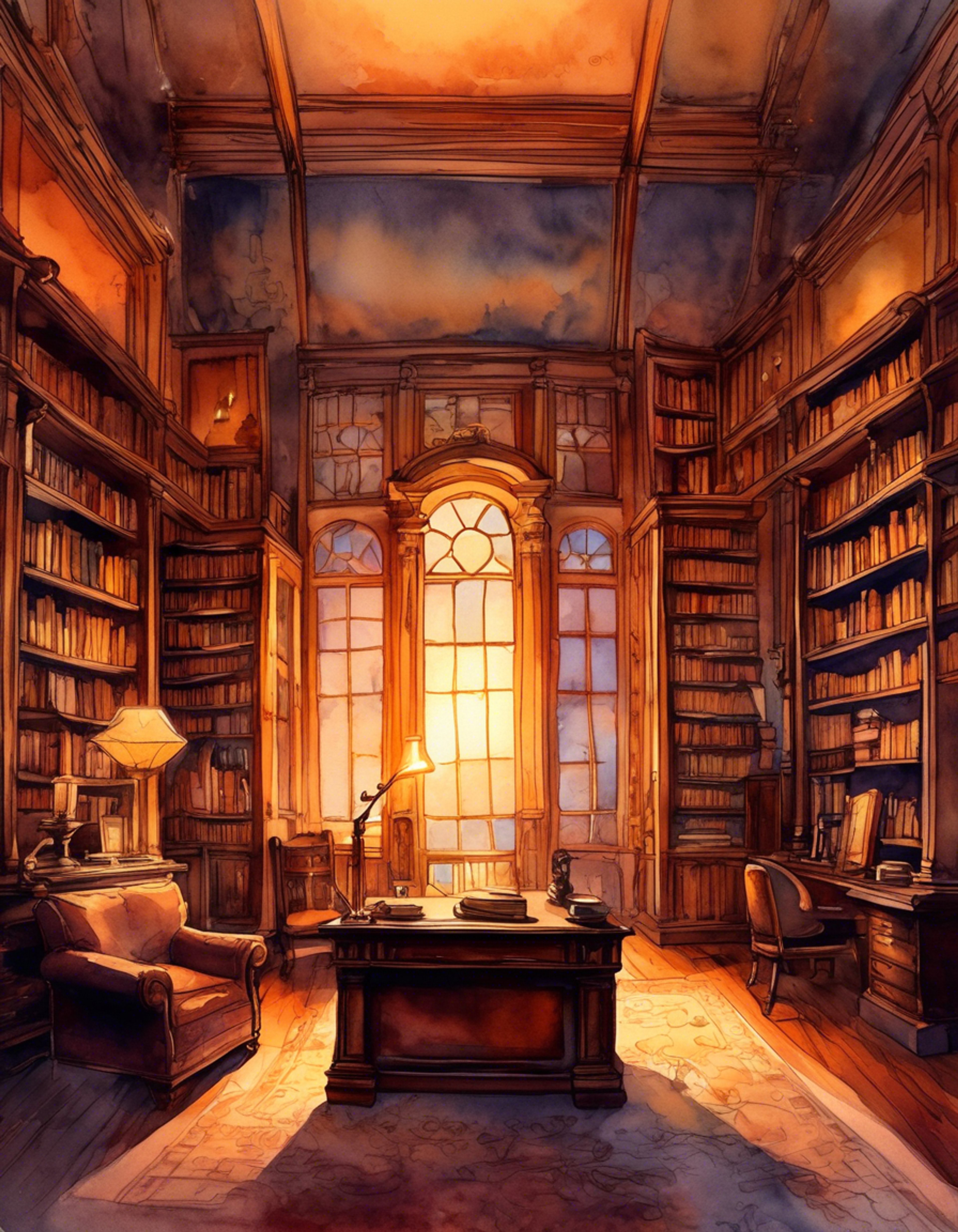 You're summoned to the Director's personal study for a special research project involving ancient texts and artifacts. The Director, in his signature green blazer and red vest, has selected you specifically for your unique talents in esoteric studies. Together you'll uncover forgotten knowledge.