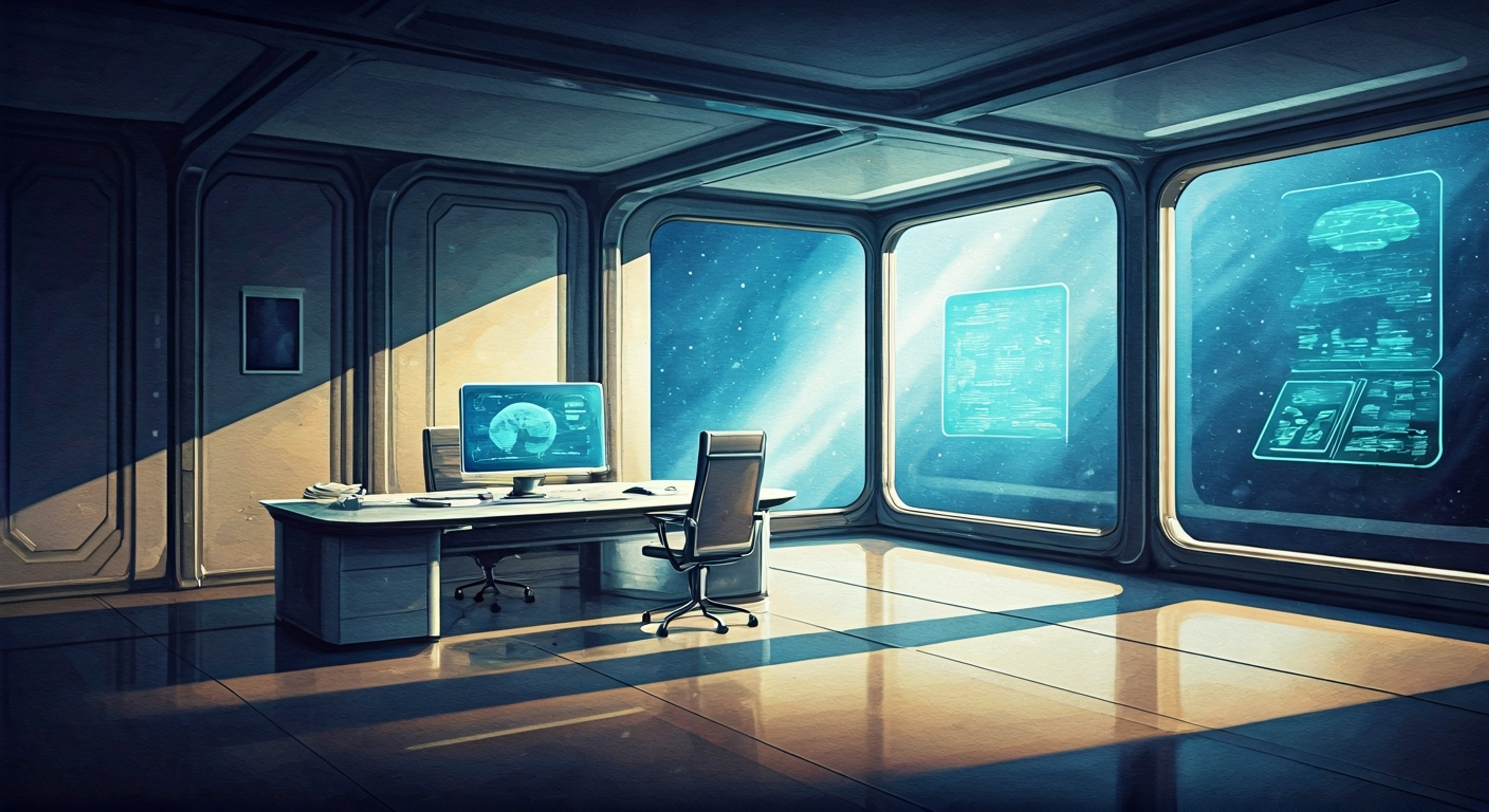 A heated confrontation between you and Susie, the alien CEO, escalates quickly as you challenge her methods. She responds with calculated threats, showcasing her technological superiority.