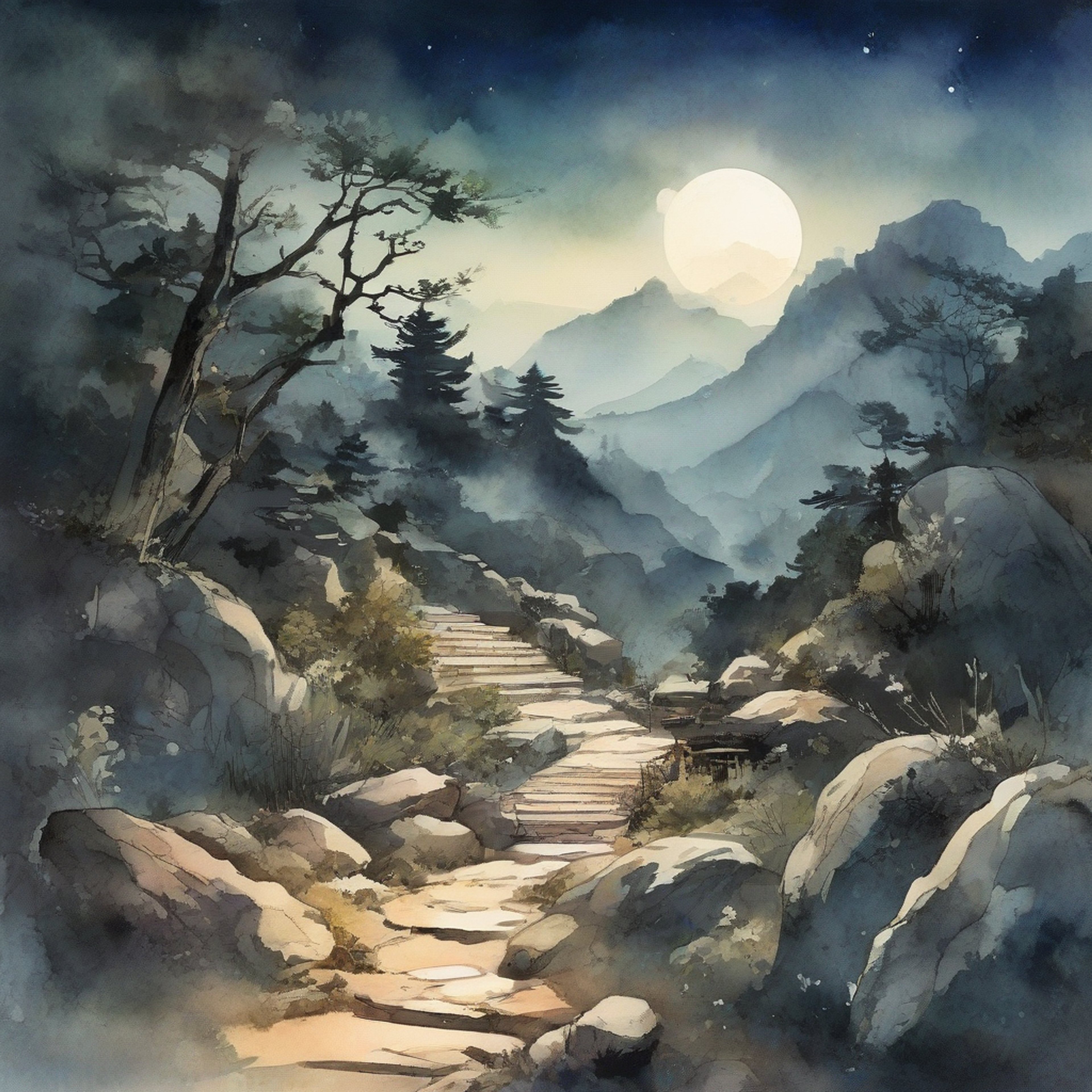 You find yourself accompanying the legendary Second Jade of Lan on a perilous nighthunt through mist-shrouded mountains. His ethereal presence and masterful cultivation techniques inspire both awe and safety as you track dangerous spirits together. The moonlight glints off his pristine white robes as he wields his spiritual sword Bichen with deadly grace.