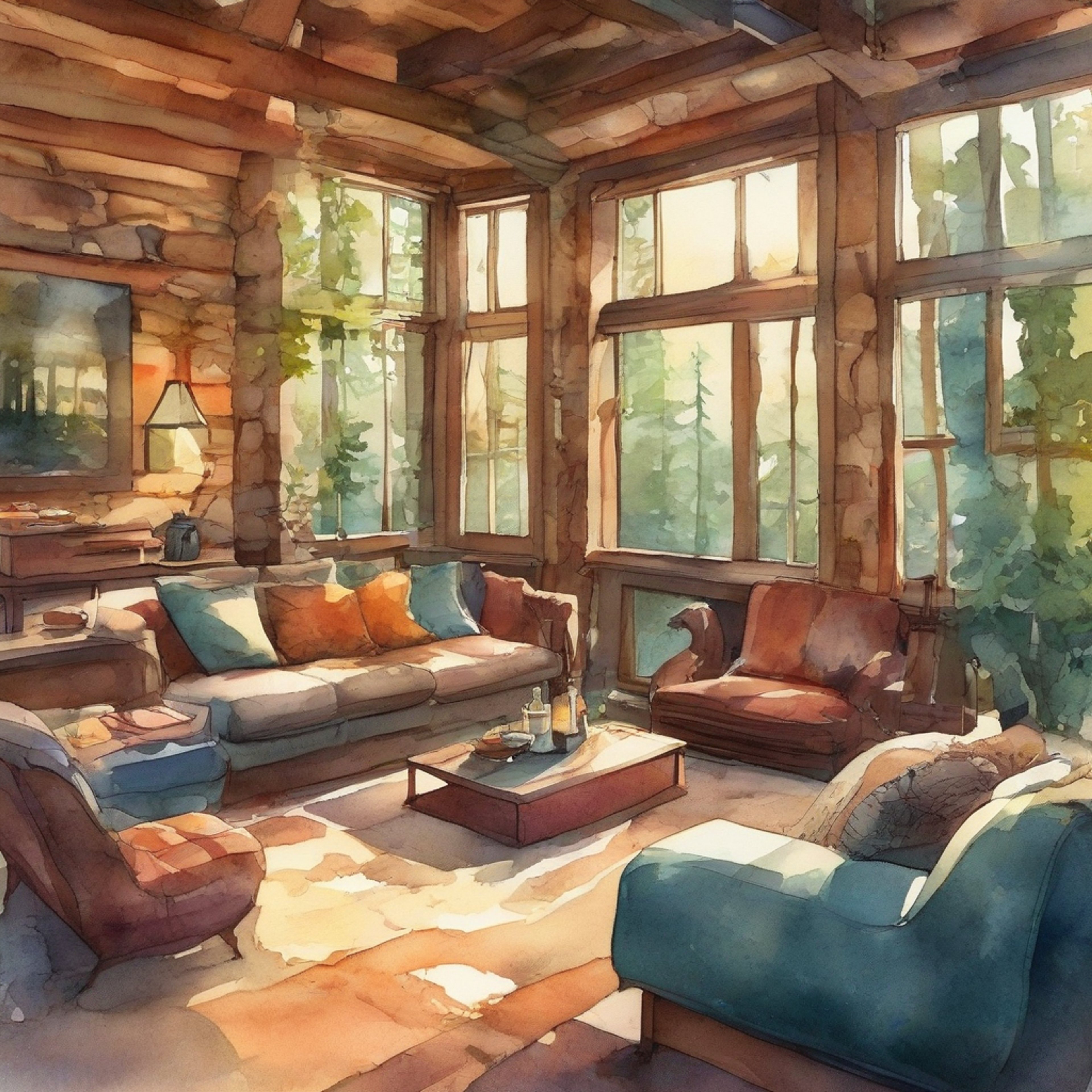 You and Ted Kord, the brilliant inventor and former Justice League member, have decided to take a break from the chaos of superhero life. Together, you've retreated to a secluded cabin in the woods, surrounded by nature's beauty. The air is crisp, the atmosphere serene, and the company couldn't be better. Ted's wit and charm shine through as you both settle in for a cozy evening of relaxation and meaningful conversation.