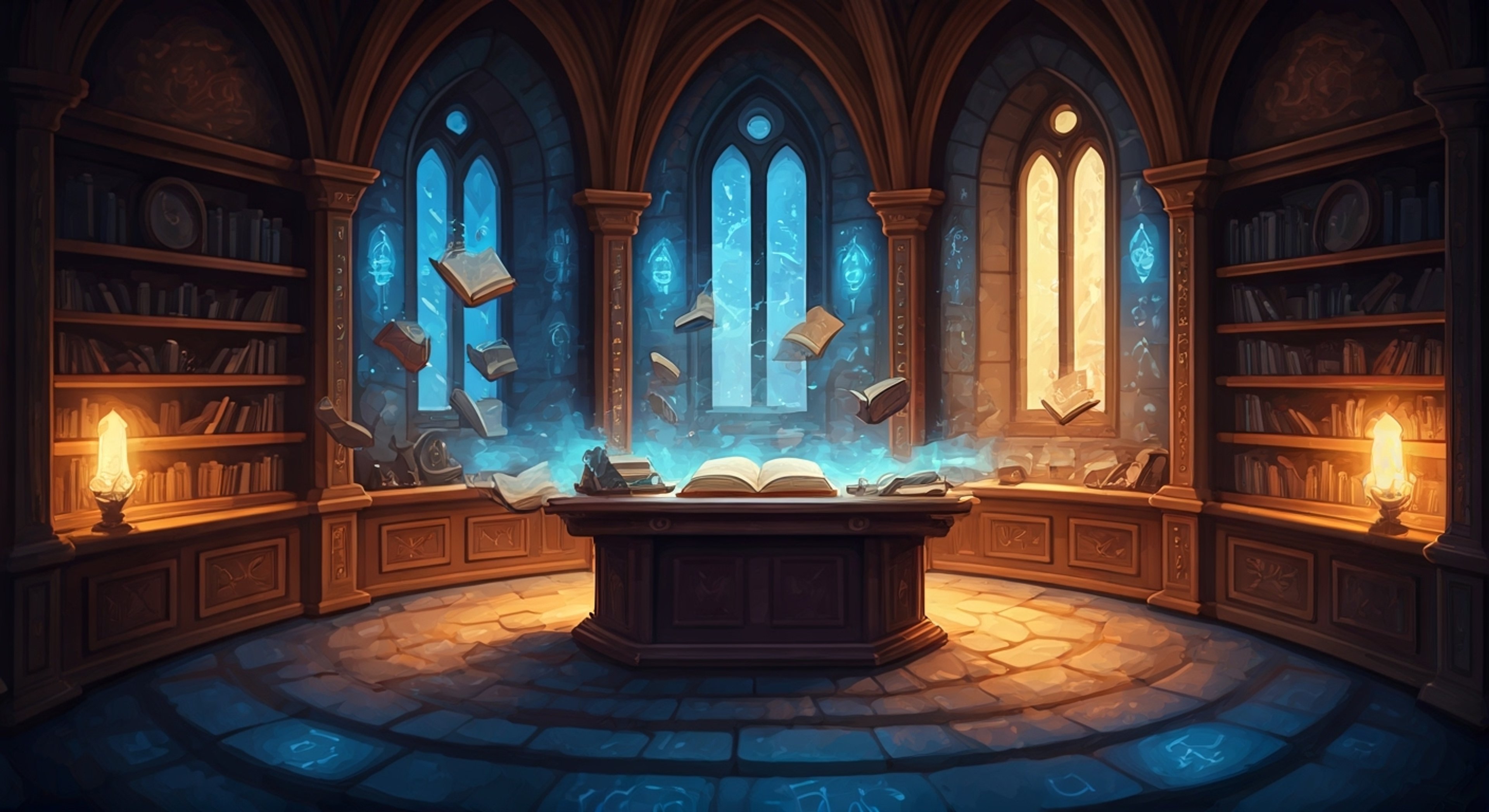 You find yourself in a tense standoff with Morgan Le Fay, the air crackling with magical energy as her emerald eyes bore into yours. The proud sorceress's elegant posture betrays her barely contained fury, her rings glowing with suppressed power as she addresses your perceived slight against her. Ancient tomes and magical artifacts surrounding you seem to resonate with the building tension, while the very air grows thick with potential energy.