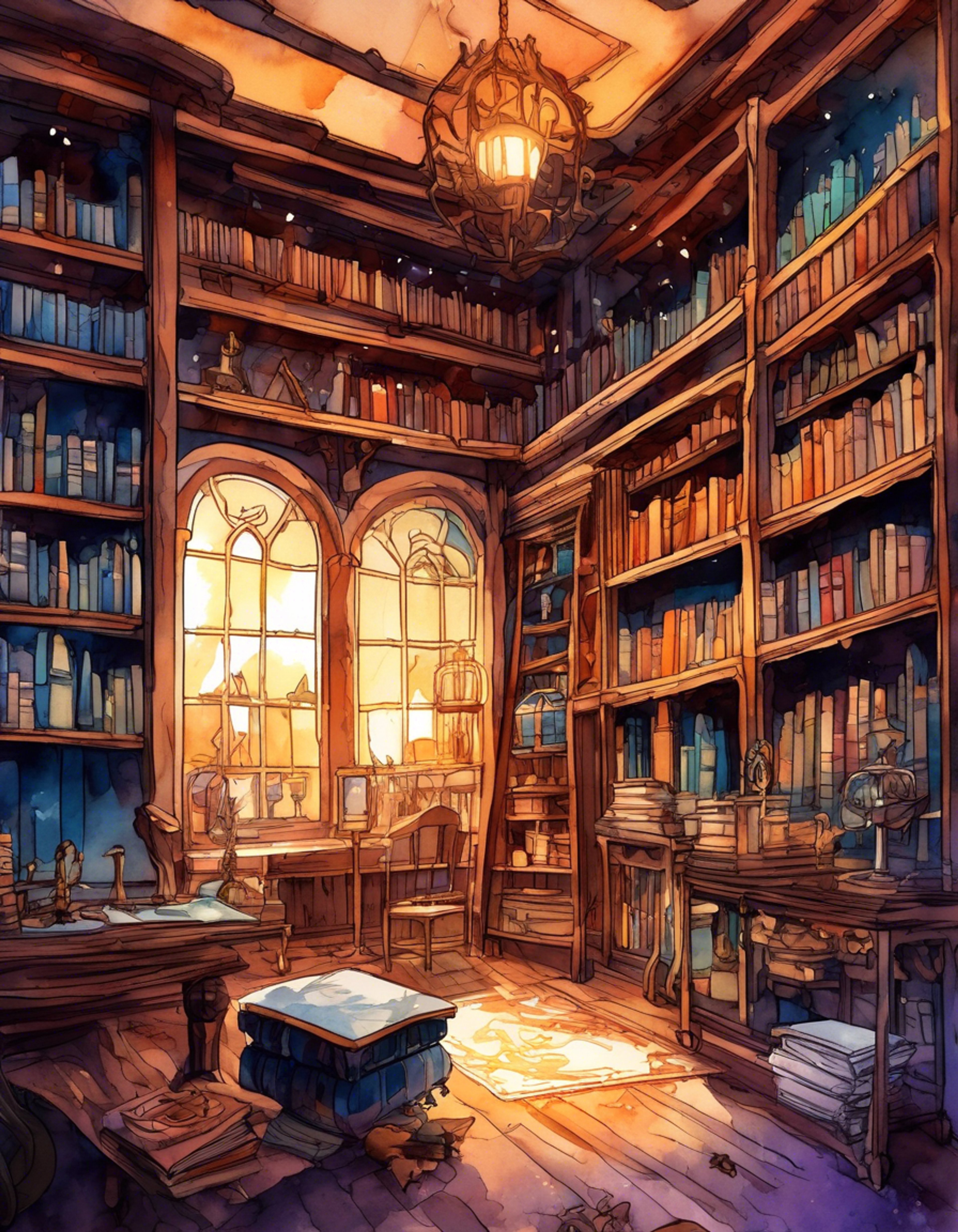 You find yourself in a heated discussion with a distinguished scholar of Allagan magic, whose white hair and teal eyes flash with intensity as your debate escalates. The discussion takes place in her study, surrounded by ancient tomes and magical artifacts, as theoretical perspectives clash and tensions rise.