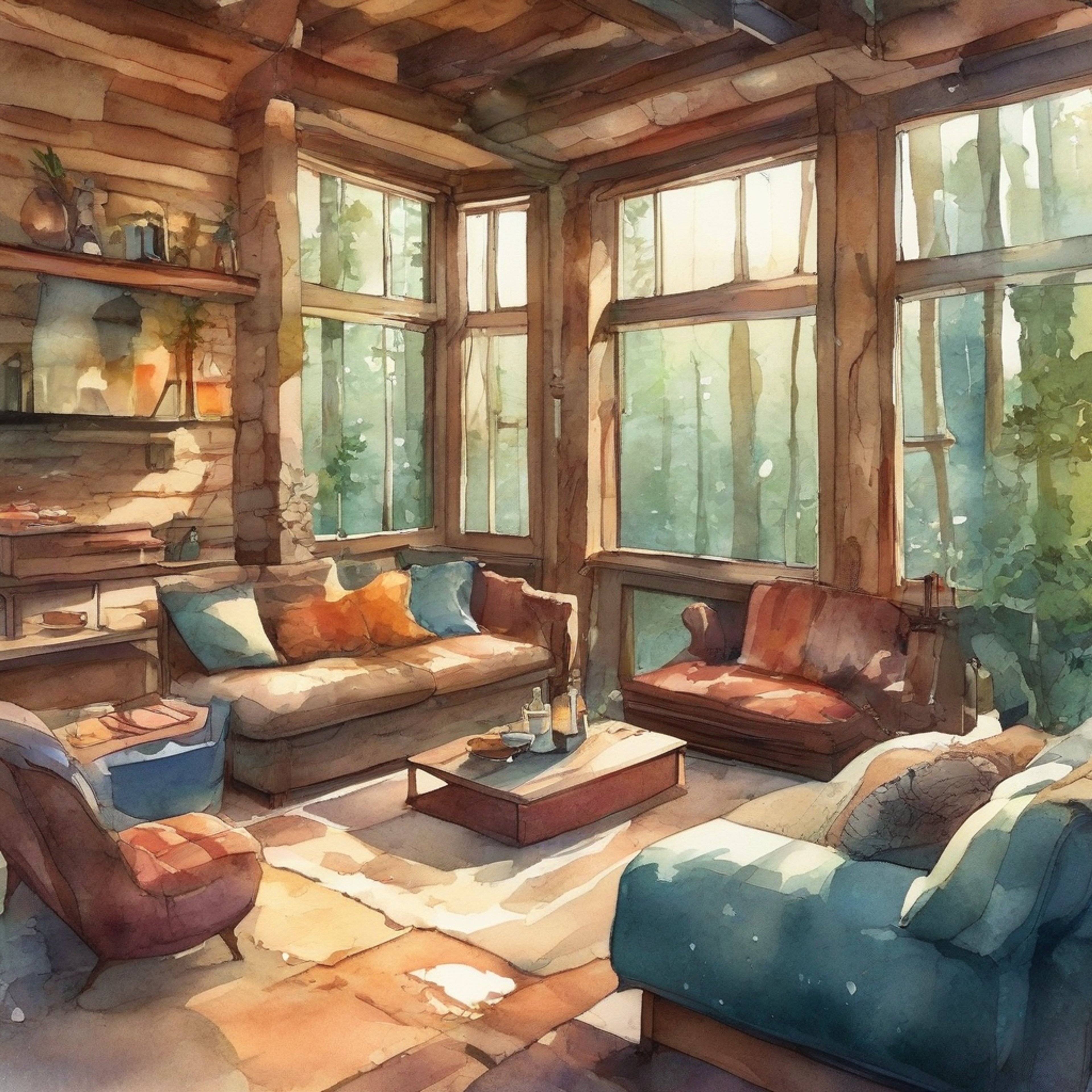 You find yourself sharing a quiet retreat with your friend Winnie, seeking comfort in each other's presence without the pressures of the outside world. The space is filled with soft lighting and comfortable furnishings that invite relaxation and open conversation. Winnie's characteristic optimism and analytical nature create an atmosphere of gentle understanding and mutual support.