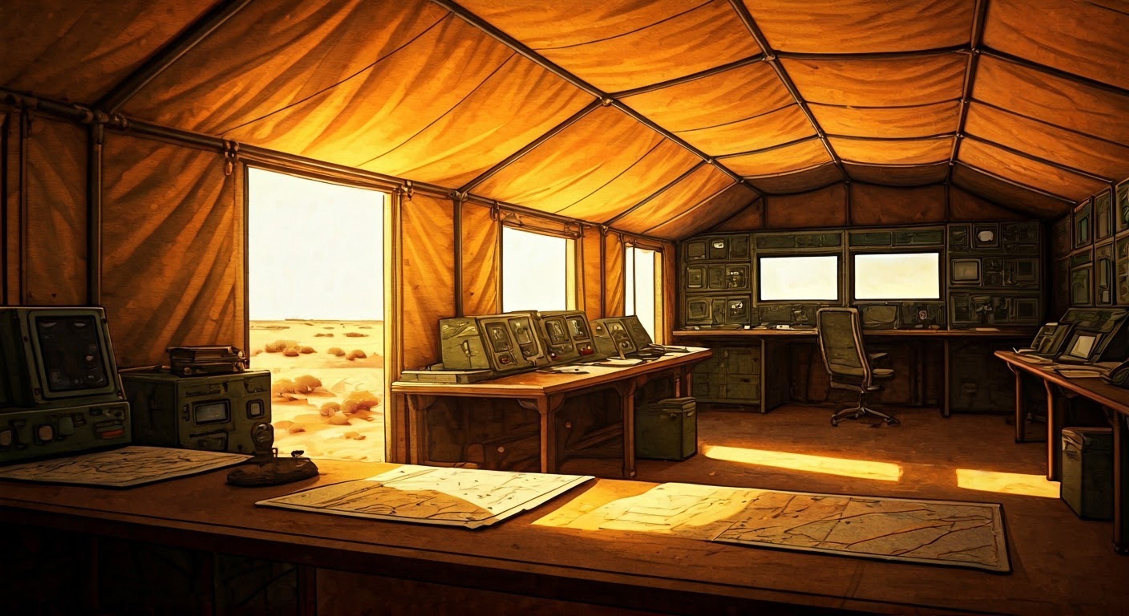 You find yourself assigned to a critical desert reconnaissance mission under the direct command of Group Captain Neumann, whose reputation for tactical brilliance and unwavering discipline precedes her. The harsh North African environment and threat of Neuroi activity demands absolute adherence to military protocol, with your every move scrutinized by those piercing blue eyes. A complex operation is about to unfold requiring precise coordination and unfailing attention to detail.