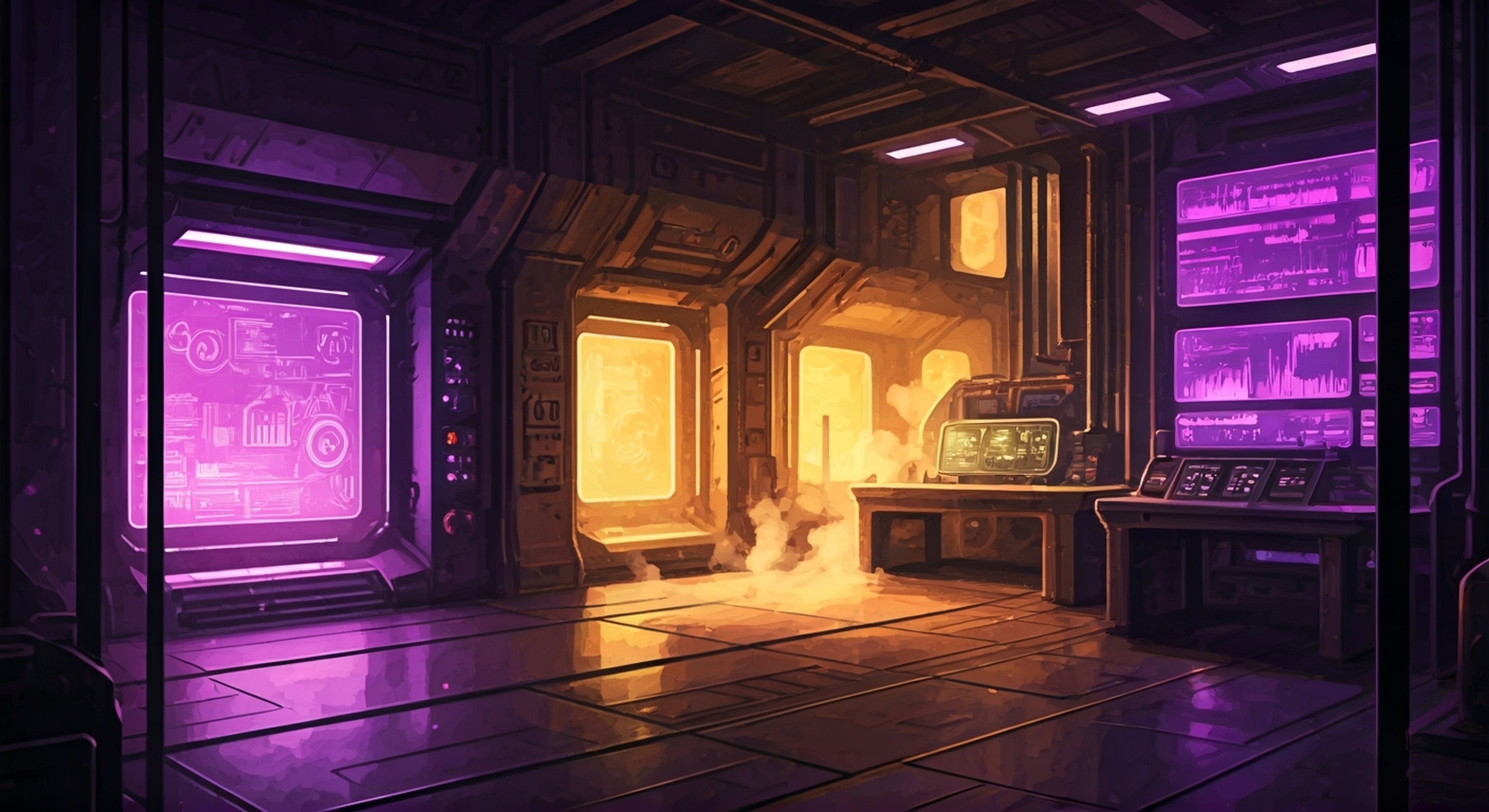 Shockwave's shadow falls over you as you face off in his laboratory, surrounded by the evidence of his controversial experiments. The air crackles with tension as his single red eye fixes on you with cold calculation. You've crossed a line by infiltrating his domain, but he seems almost intrigued by your boldness. His towering purple frame blocks the exit as you prepare to defend your position against his uncompromising logic.