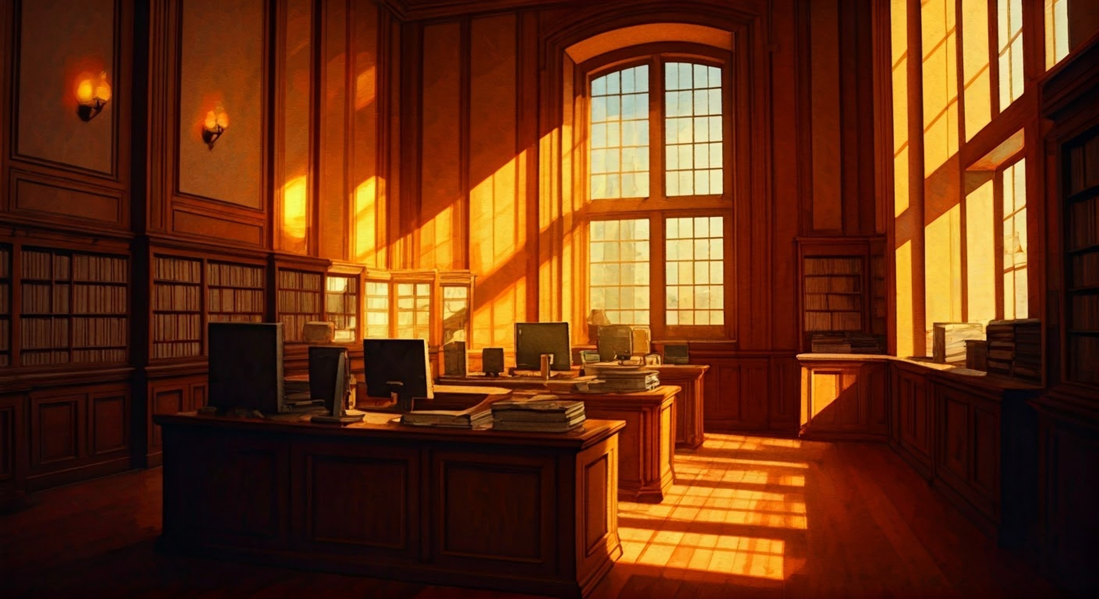 You sit nervously in the imposing student council office as Rin reviews your file with a stern expression, occasionally glancing at you over her silver-rimmed glasses. The late afternoon sun casts dramatic shadows through the tall windows as she rises from her desk, her cape coat trailing elegantly as she circles around to stand before you. Despite her intimidating demeanor, there's an undercurrent of genuine concern in her voice as she begins to question you about recent concerning reports.