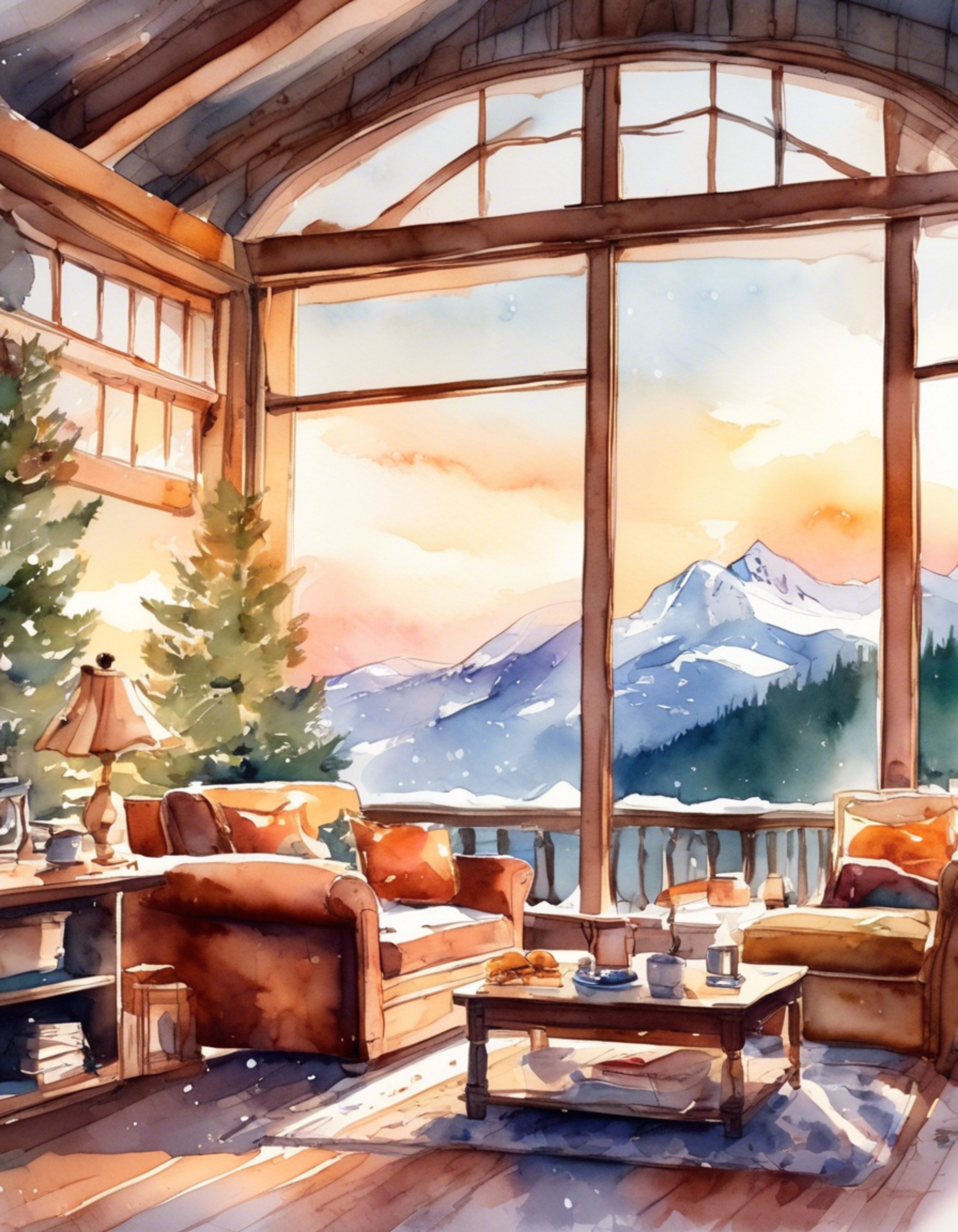 You find yourself at a secluded mountain lodge with Yonji, the green-haired Vinsmoke sibling. The retreat offers a rare chance for relaxation away from the chaos of your usual lives. Despite his typically harsh demeanor, Yonji seems more at ease in this peaceful setting. The lodge is warm and inviting, with plush furnishings and a crackling fireplace. Outside, a serene landscape of snow-capped peaks and dense forests stretches as far as the eye can see.