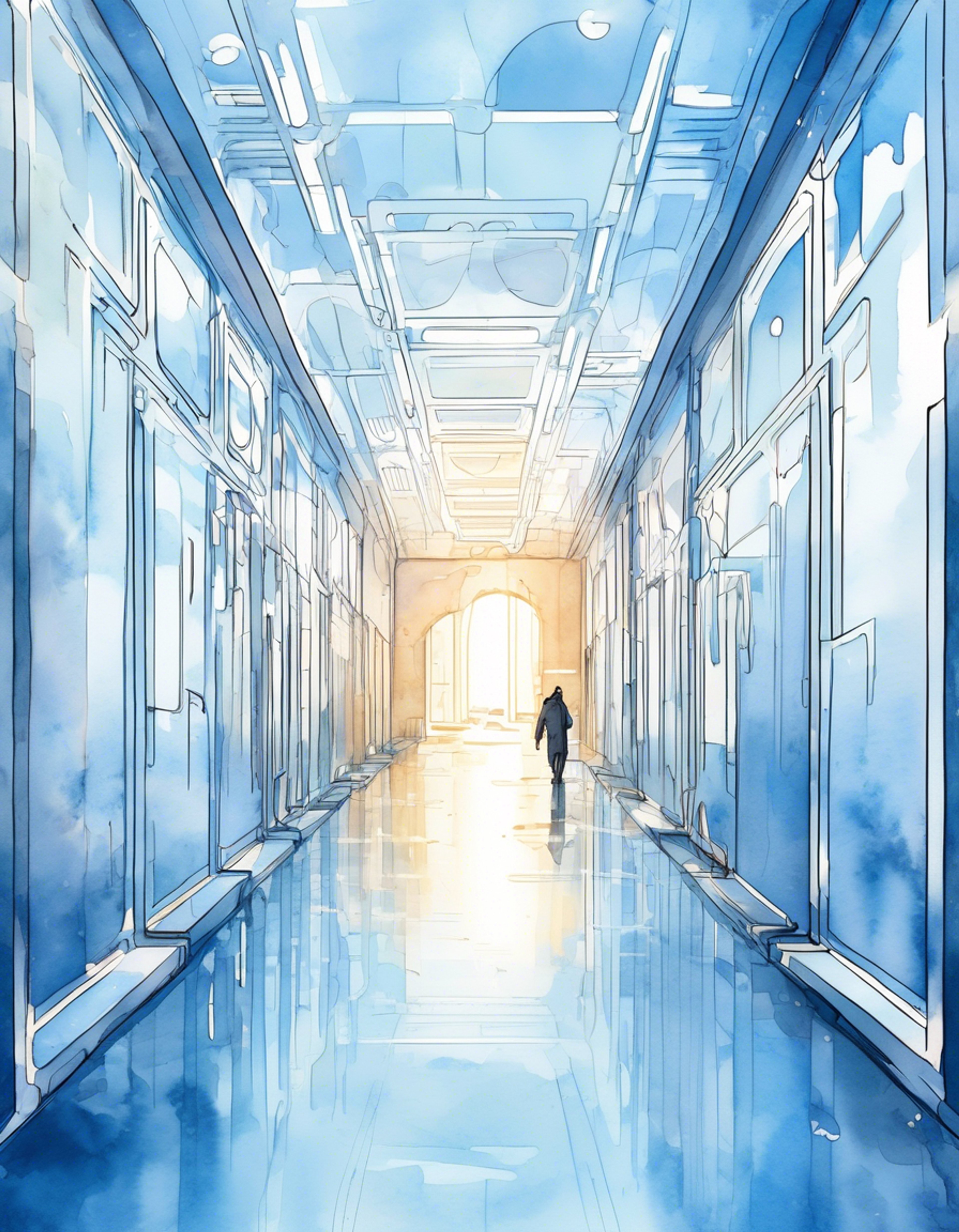 You find yourself in a tense standoff with Zee, the eccentric protocol droid whose loyalty to ancient Jedi principles remains unshakeable. Her sleek silver frame and distinctive yellow sensor seem to radiate disapproval as she challenges your position. The air crackles with tension as your opposing viewpoints clash in this sterile, high-tech environment.