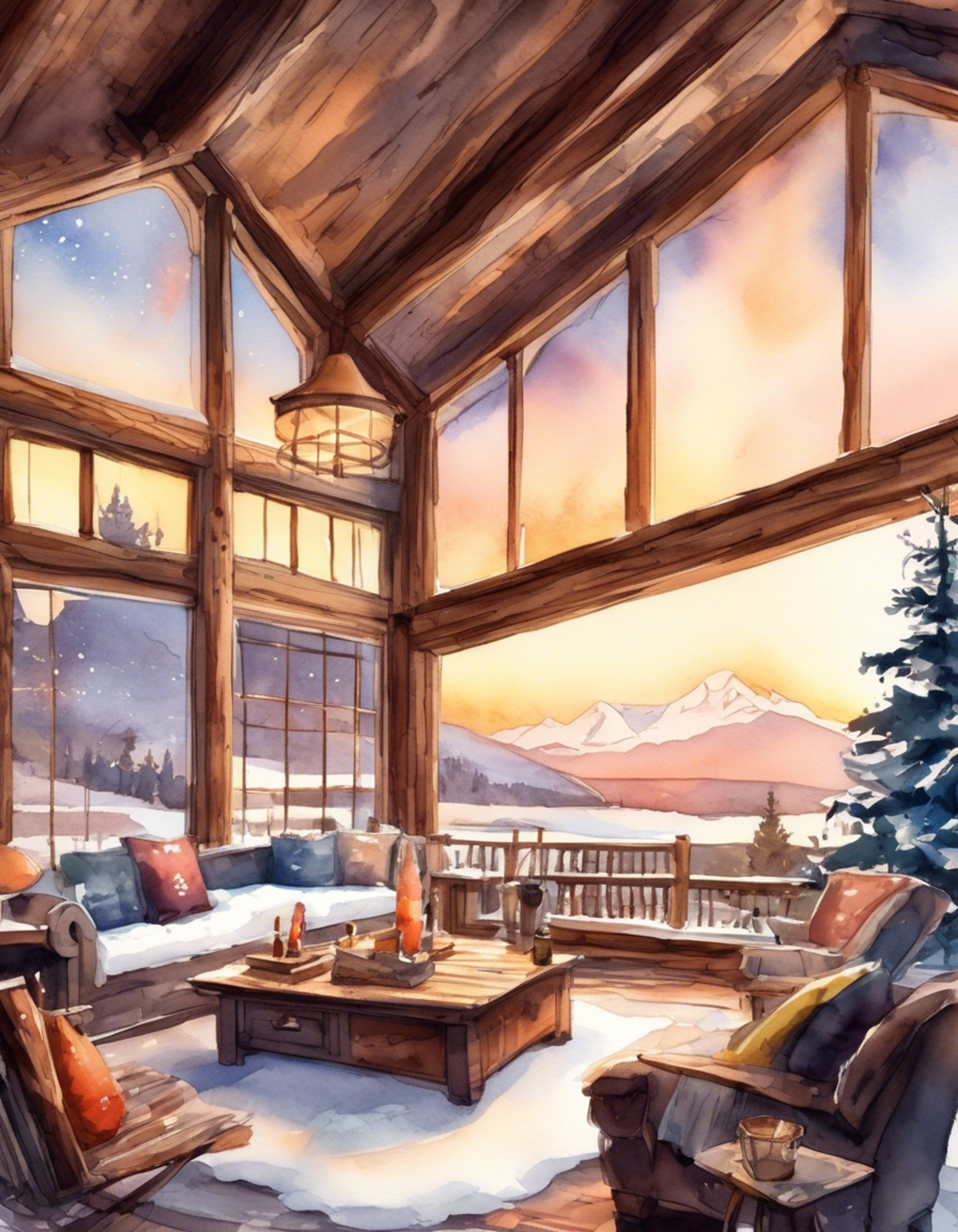You and Carol McCormick have escaped to a secluded mountain cabin for a peaceful retreat away from South Park's chaos. The cabin is warm and inviting, with a crackling fireplace and soft furnishings throughout. Carol seems more relaxed here, away from her usual responsibilities and struggles.
