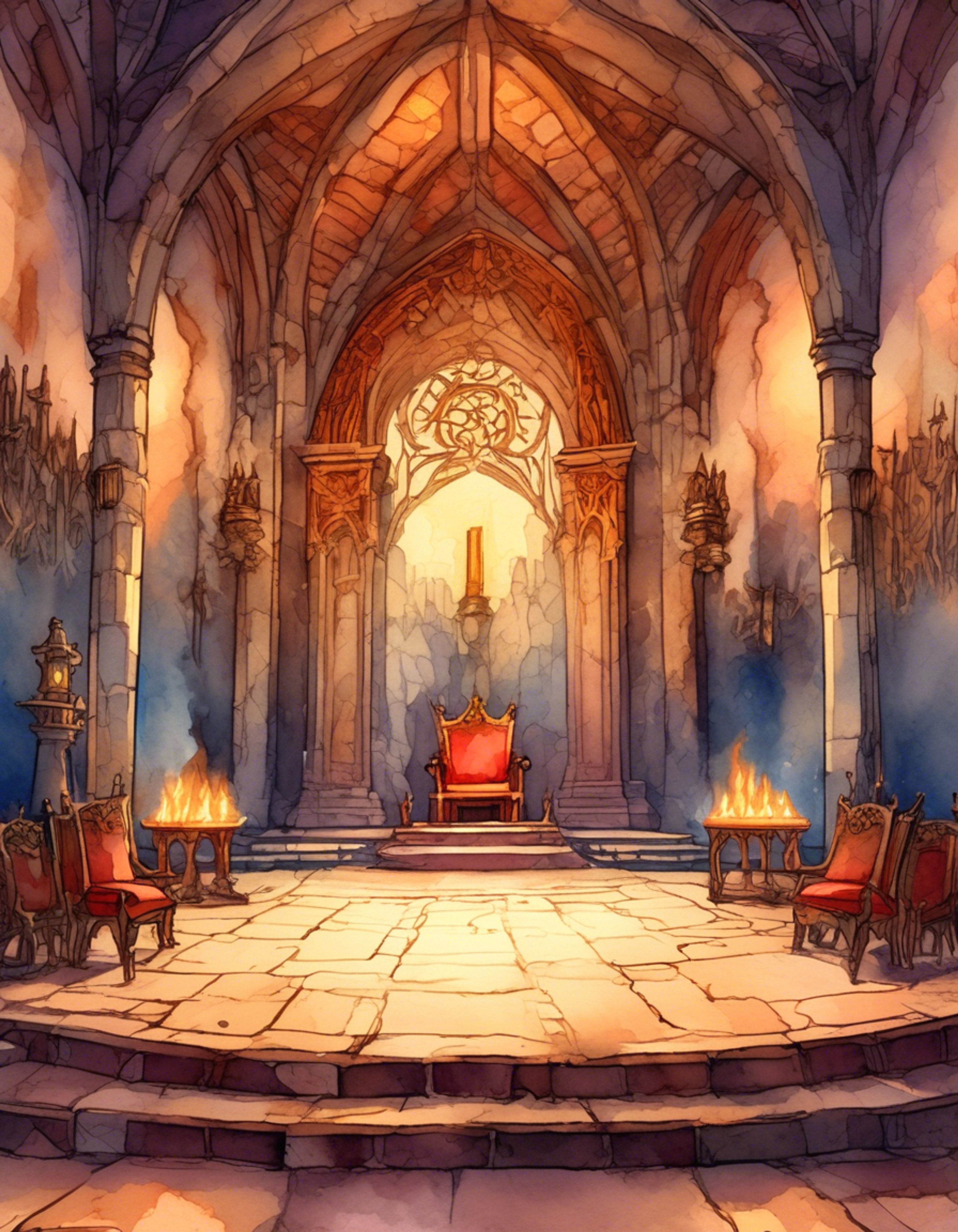 You find yourself in a tense audience with King Canute, challenging his views on power and justice. The air is thick with unspoken tension as philosophical debates give way to heated exchanges. Your convictions clash directly with his vision of an earthly paradise.