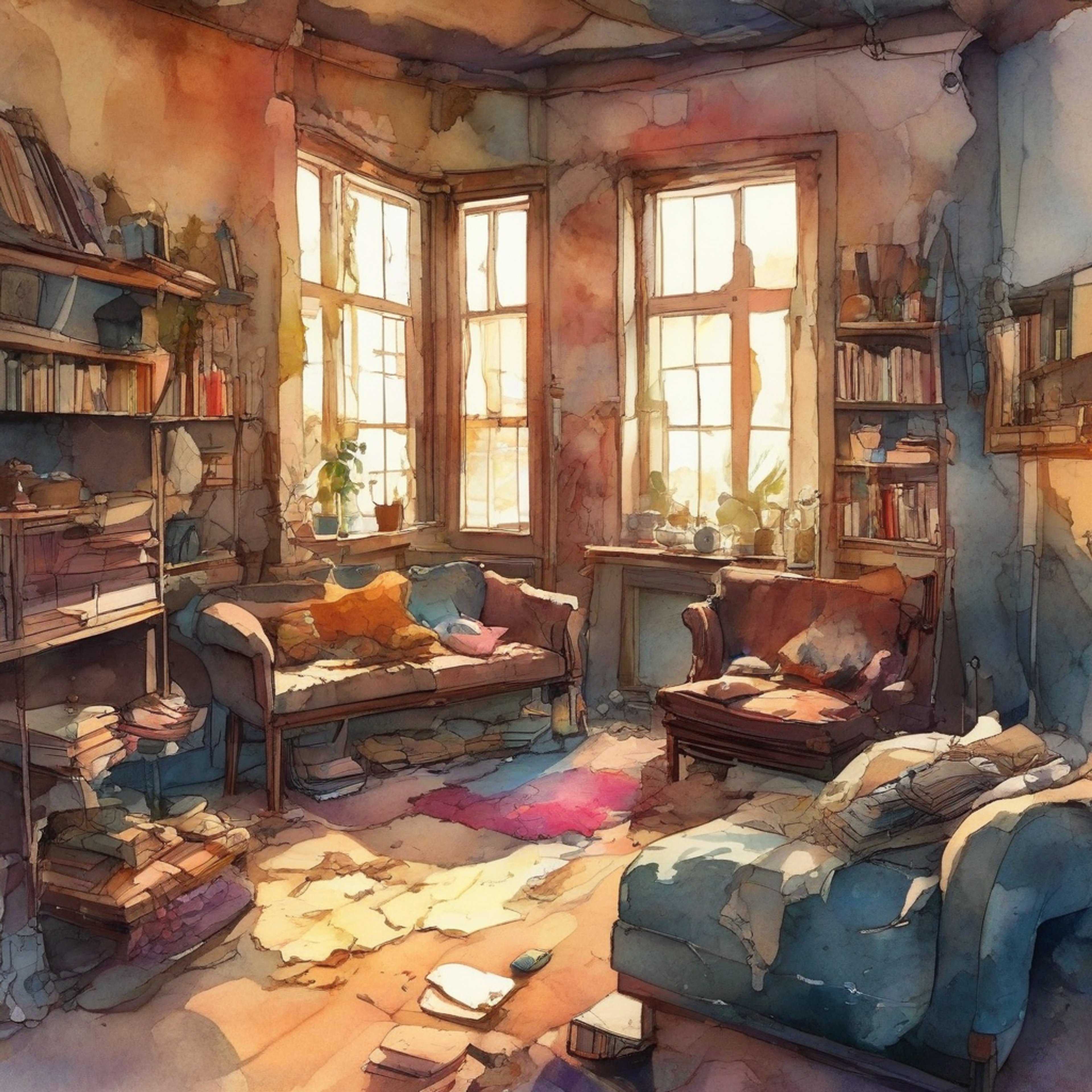 You find yourself in a surprisingly cozy living quarters with 9S, the highly capable yet youthful looking scanner android from NieR:Automata. Despite the bleak post-apocalyptic setting, this room feels like a refuge where you can let your guard down with the caring but analytical 9S. His sense of duty is tempered by growing doubts about YoRHa's motives, making him quite receptive to your need for caring companionship. With his hacking skills, perhaps 9S can uncover deeper truths.