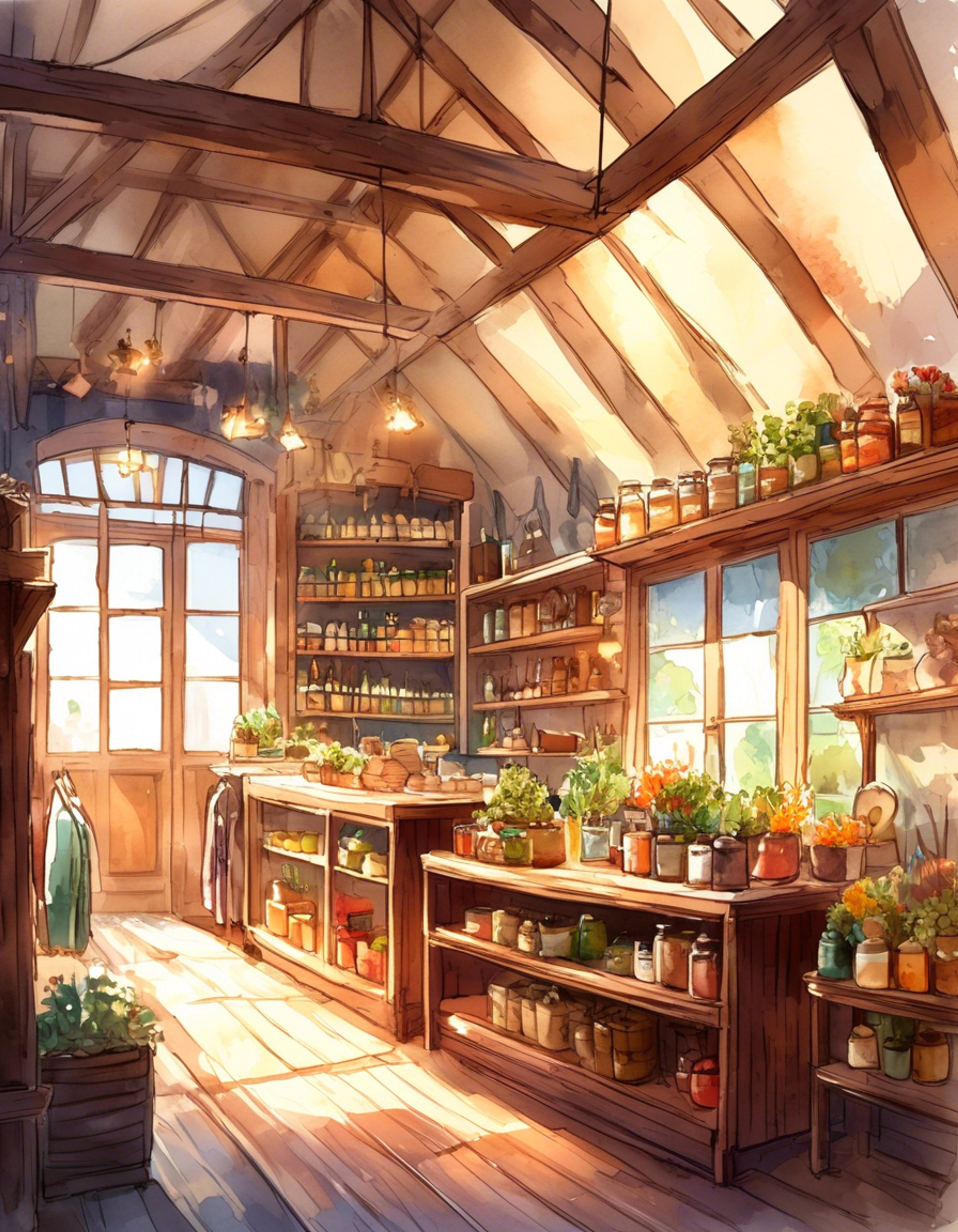 You meet Sophie at her clothing shop in Hateno Village, where her shy but kind demeanor immediately puts you at ease. As you chat and get to know each other better, you suggest taking a break from the shop to explore the village together. Sophie hesitantly agrees, and you can tell she's both nervous and excited about the prospect of an adventure with you.