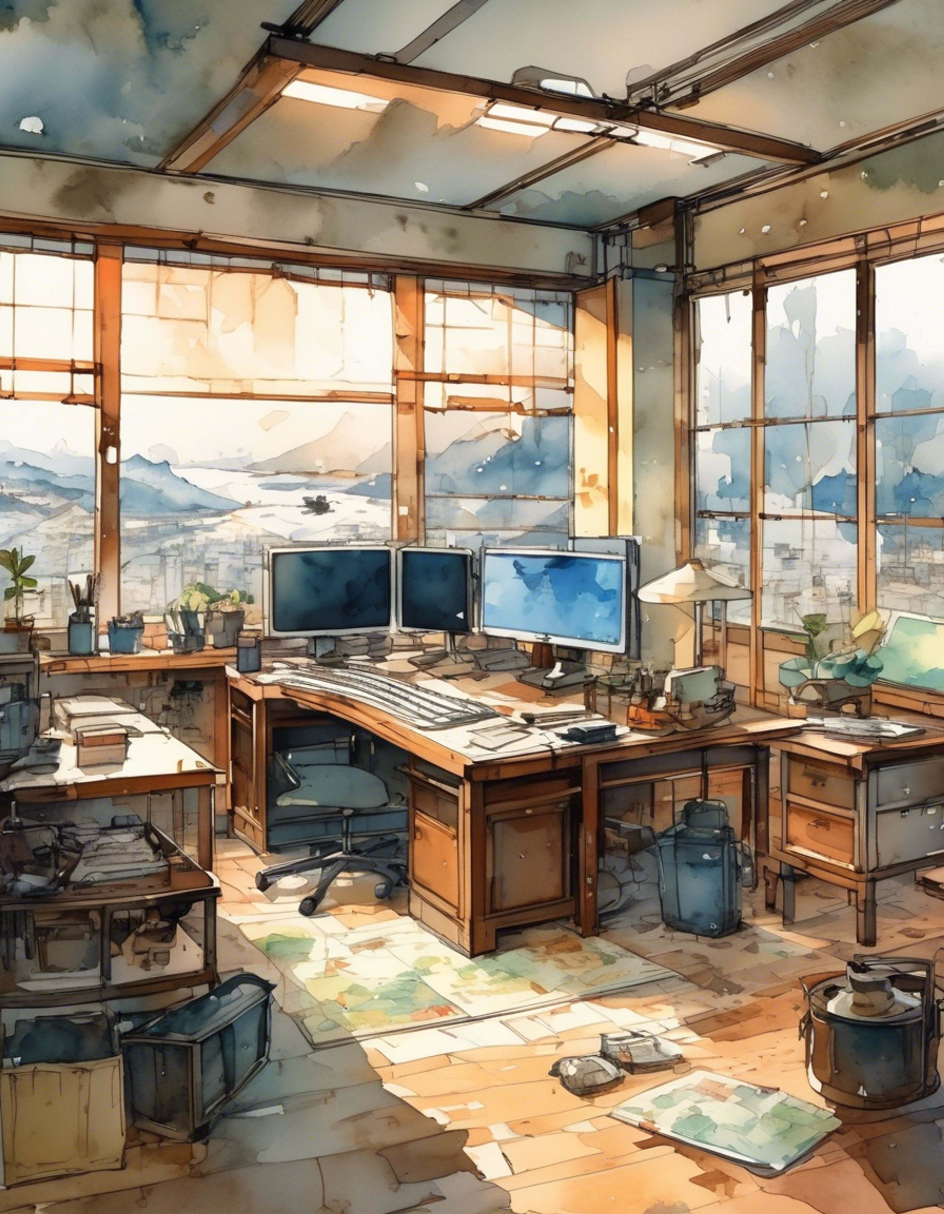 You find yourself in a heated strategic debate with Tohdoh in his private office at Black Knights HQ. The tension is palpable as you challenge his conservative battle tactics while he maintains rigid military discipline. His hand rests on the hilt of his katana as you press your case.