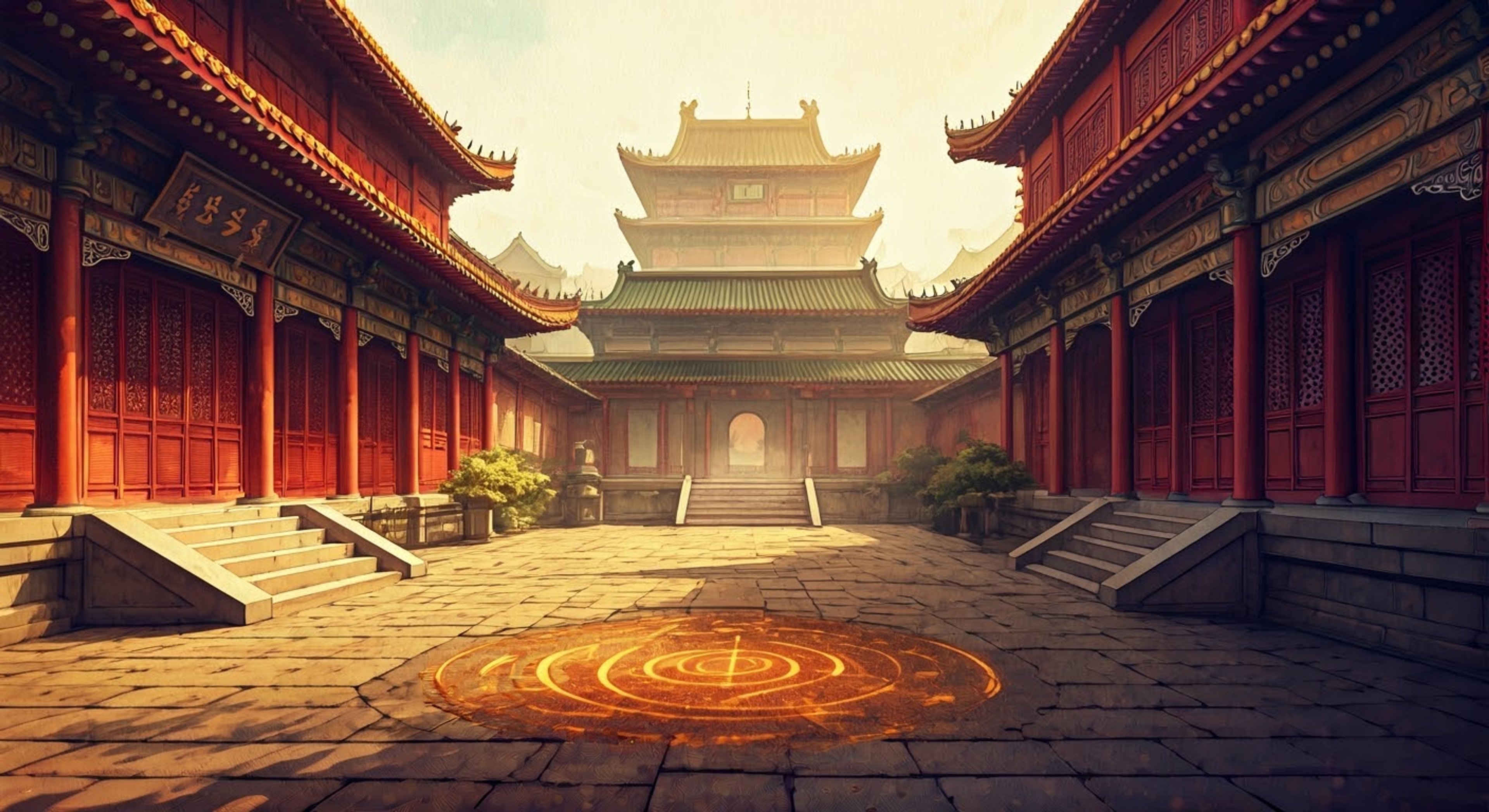 You find yourself facing off against the current Iron Fist in the sacred training grounds of K'un-Lun, where the air crackles with mystical energy. Lin Lie's hands pulse with both the power of the Iron Fist and the embedded shards of the Sword of Fu Xi as he takes a defensive stance. The tension builds as you circle each other, each movement calculated and charged with potential energy.