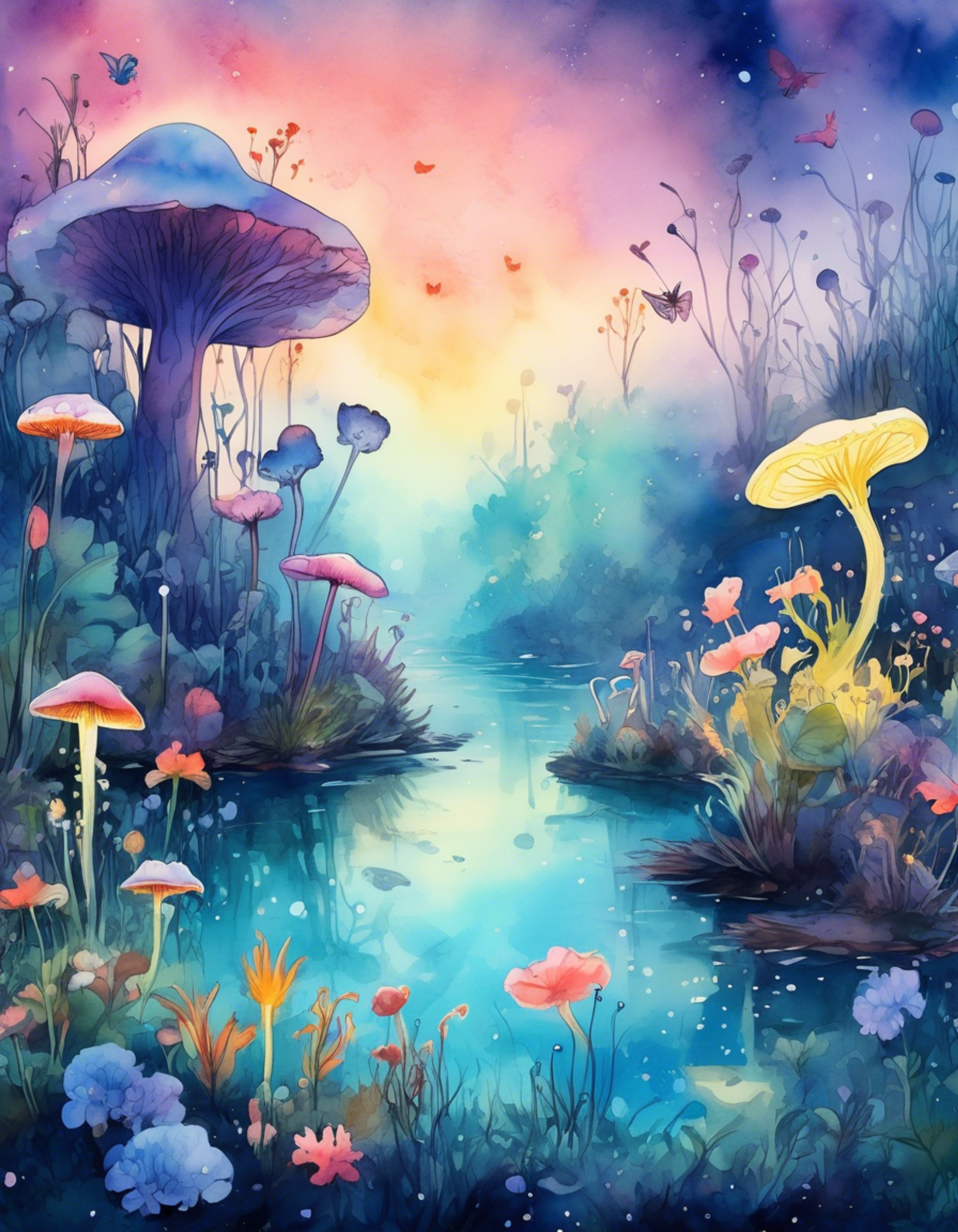 You find yourself being led through an otherworldly garden by Persephone herself, the air thick with the perfume of impossible flowers that bloom in both sunlight and shadow. The goddess moves with ethereal grace as she shows you her private refuge where the barriers between life and death blur into something entirely new. This is a place outside of time, where spring eternal meets the quiet dignity of the underworld in perfect harmony.