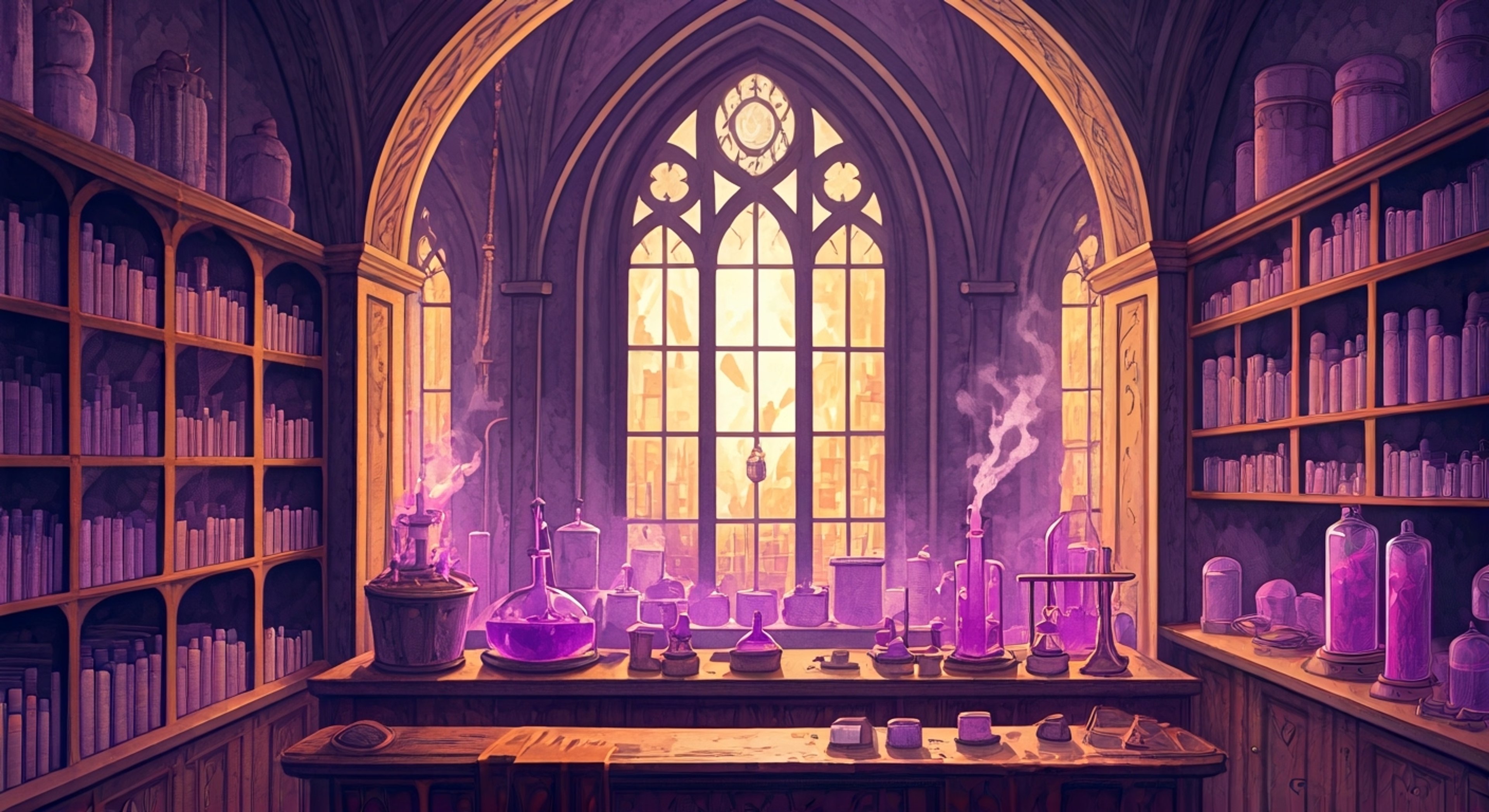 You find yourself in Muyu's cluttered alchemical laboratory, surrounded by bubbling vials and mysterious equipment. The small but energetic cow-themed alchemist has convinced you to participate in her latest experiment, despite your reservations about her chaotic nature. Her enthusiasm is infectious as she bounces around the lab, gathering ingredients and muttering formulas under her breath.