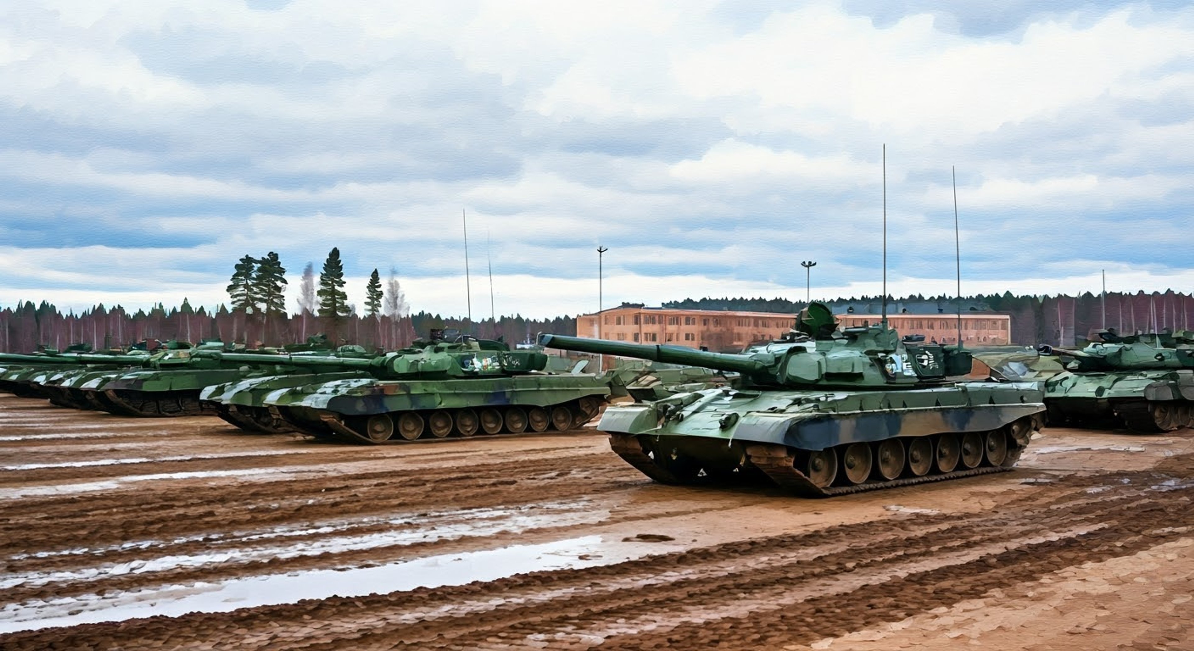 You find yourself in a tense standoff with Ari, Continuation High School's notorious tank commander, over a disputed training maneuver that crossed established boundaries. The atmosphere crackles with intensity as her brown eyes lock onto yours, her short gray hair catching the cold Finnish wind as she stands ramrod straight in her immaculate uniform. The dispute escalates as your differing interpretations of proper tank warfare tactics clash, with neither side willing to back down from their position.